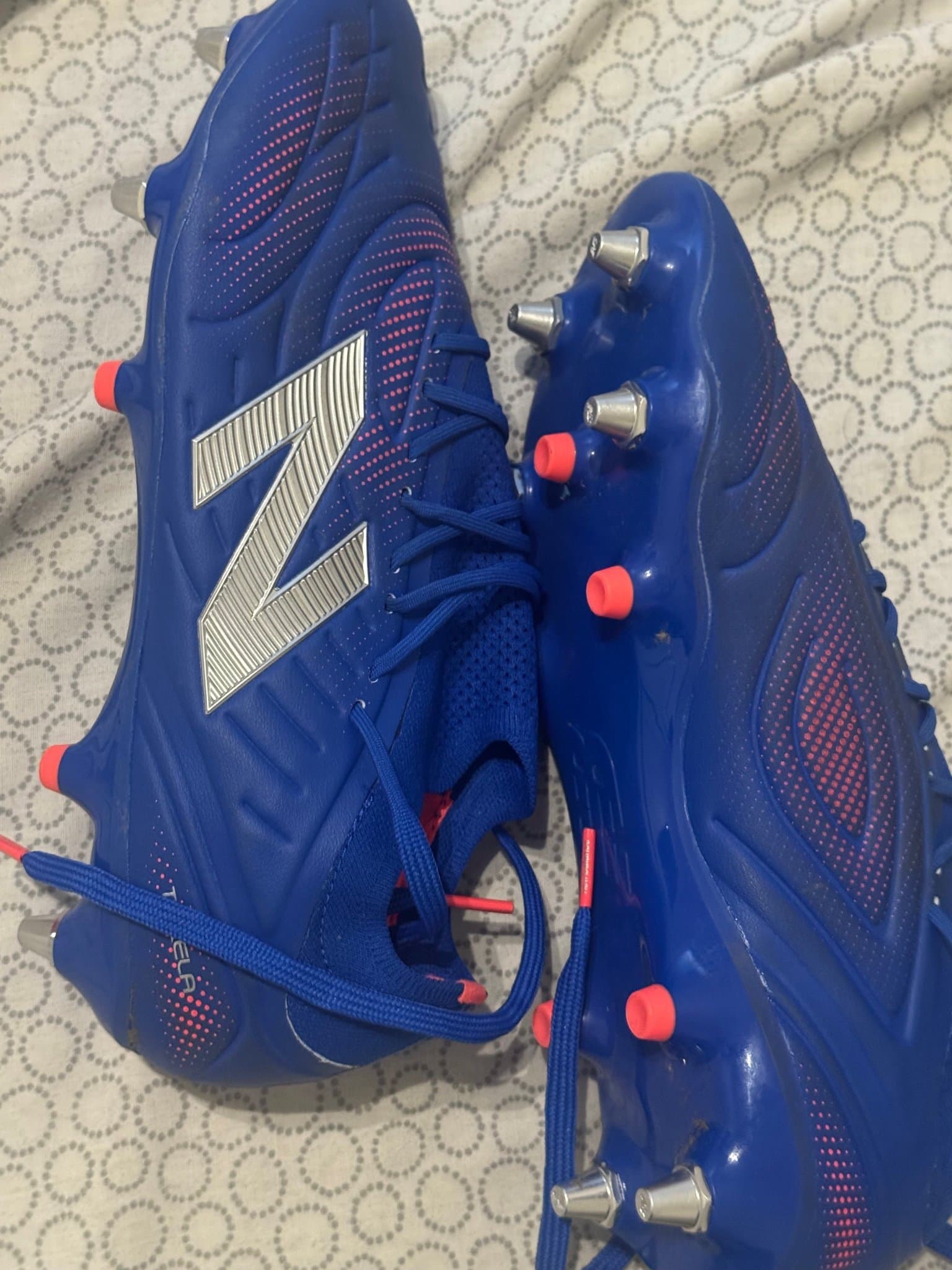 New Balance Fotbollsskor Blå - oanvända