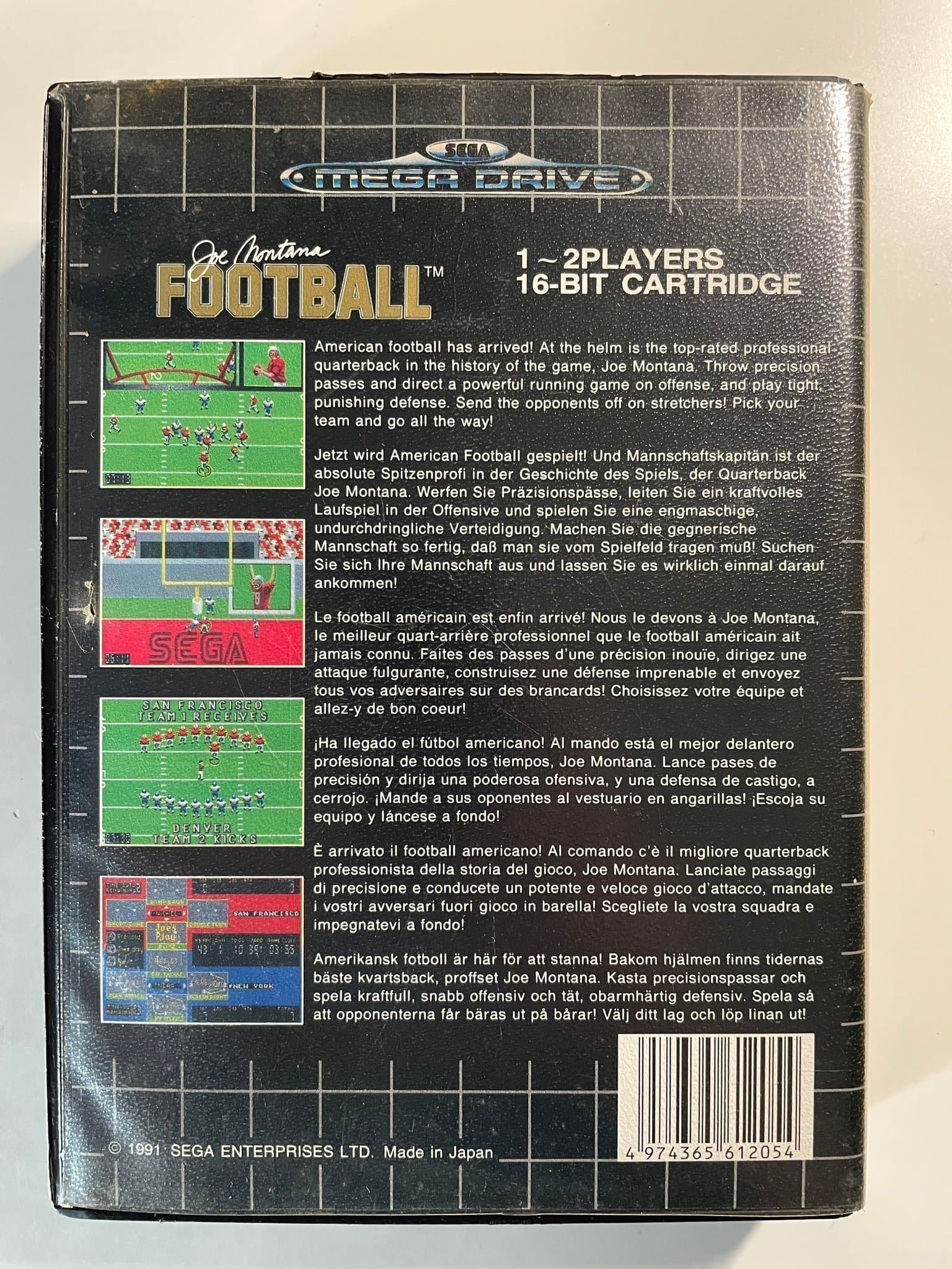 Joe Montana Football - Sega Mega Drive