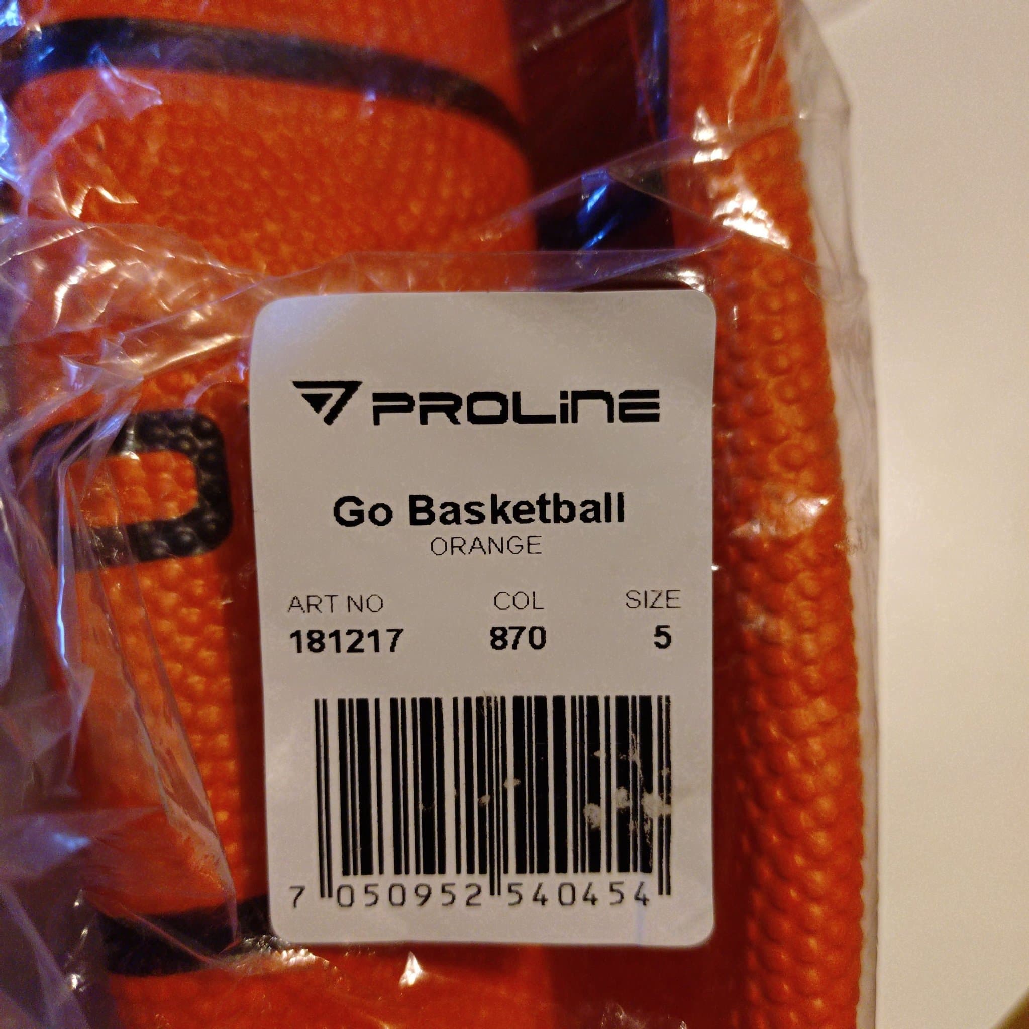 Proline Go Basketball - Orange - Storlek 5