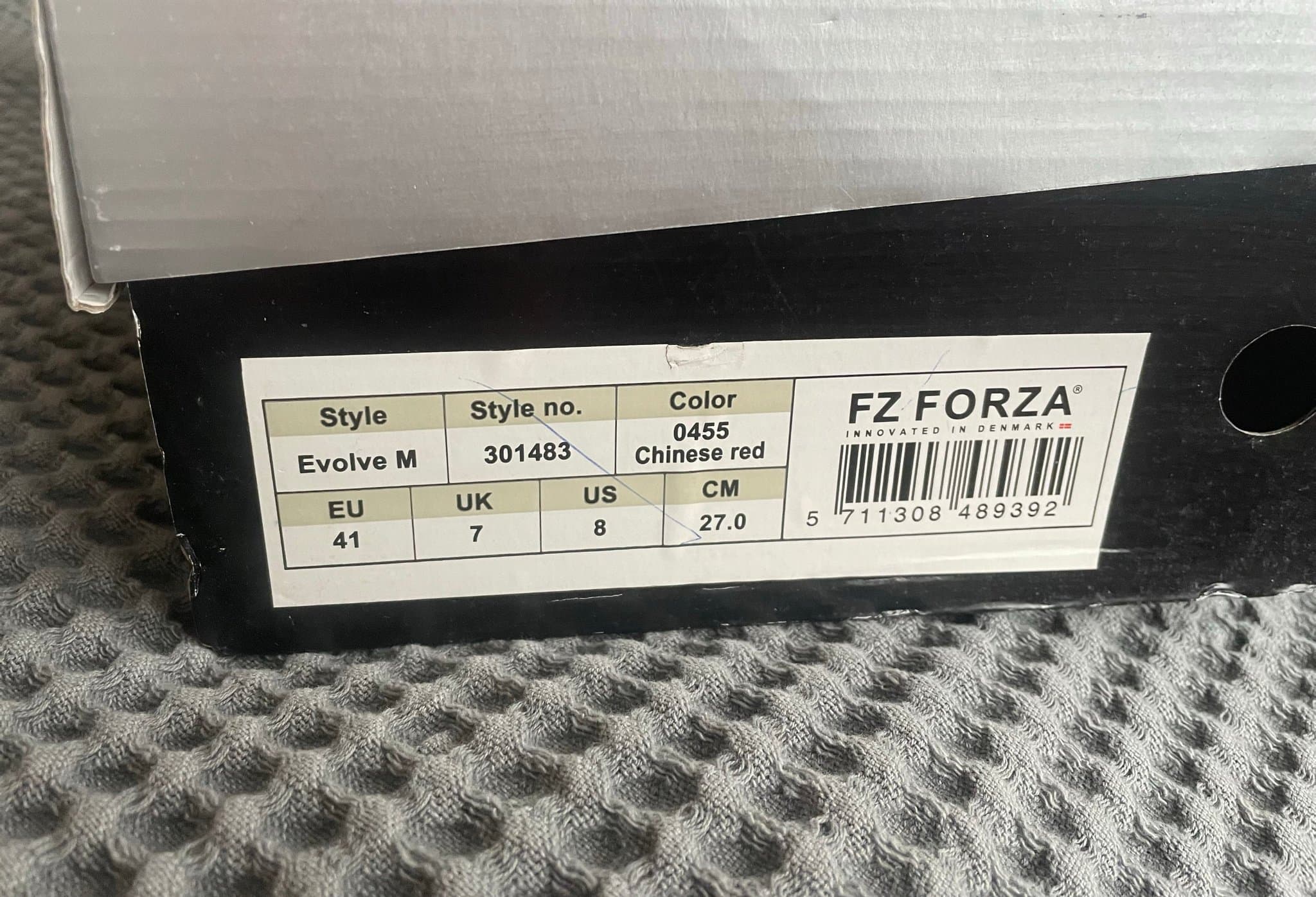 Badmintonskor FZ Forza Evolve M Skor - Röd/Svart - EUR 41 HELT NYA