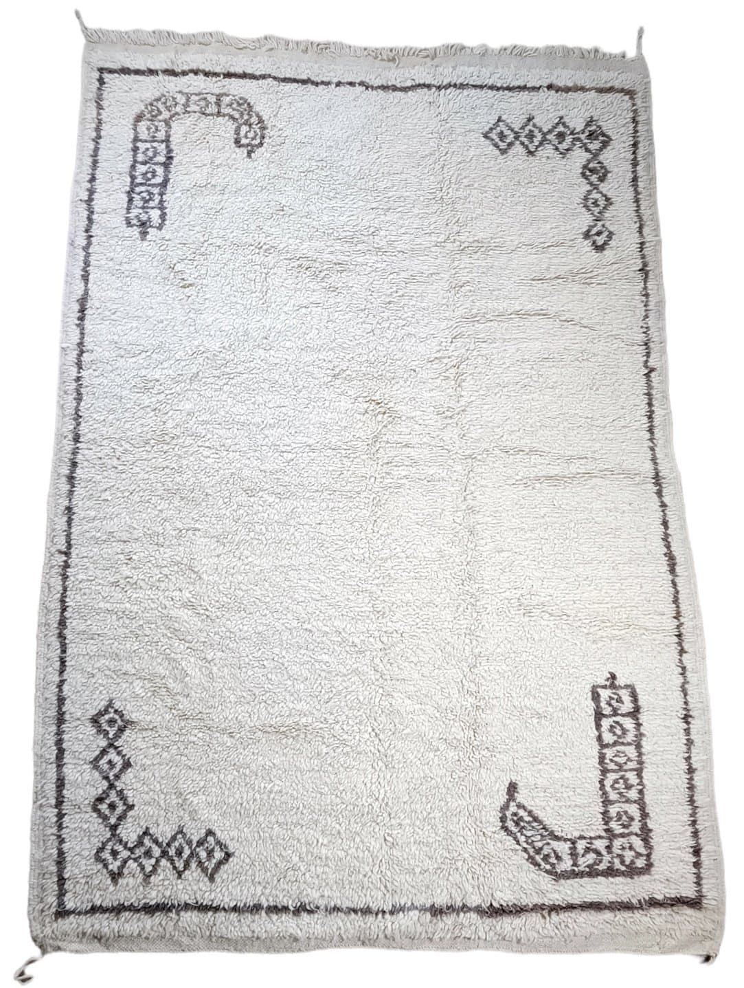 Matta Marockansk 230-135 cm Berbermatta ull ny matta orientaliskt mönster