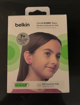 Belkin SOUNDFORM Nano Trådlösa Hörlurar för Barn Rosa