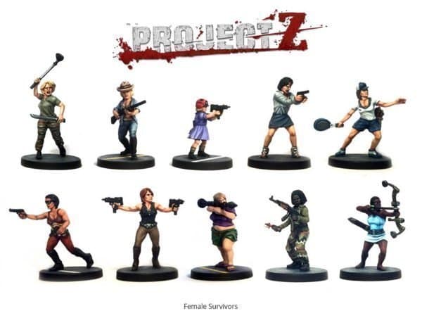 28mm - Female Apocalypse Survivors - Wargames Factory