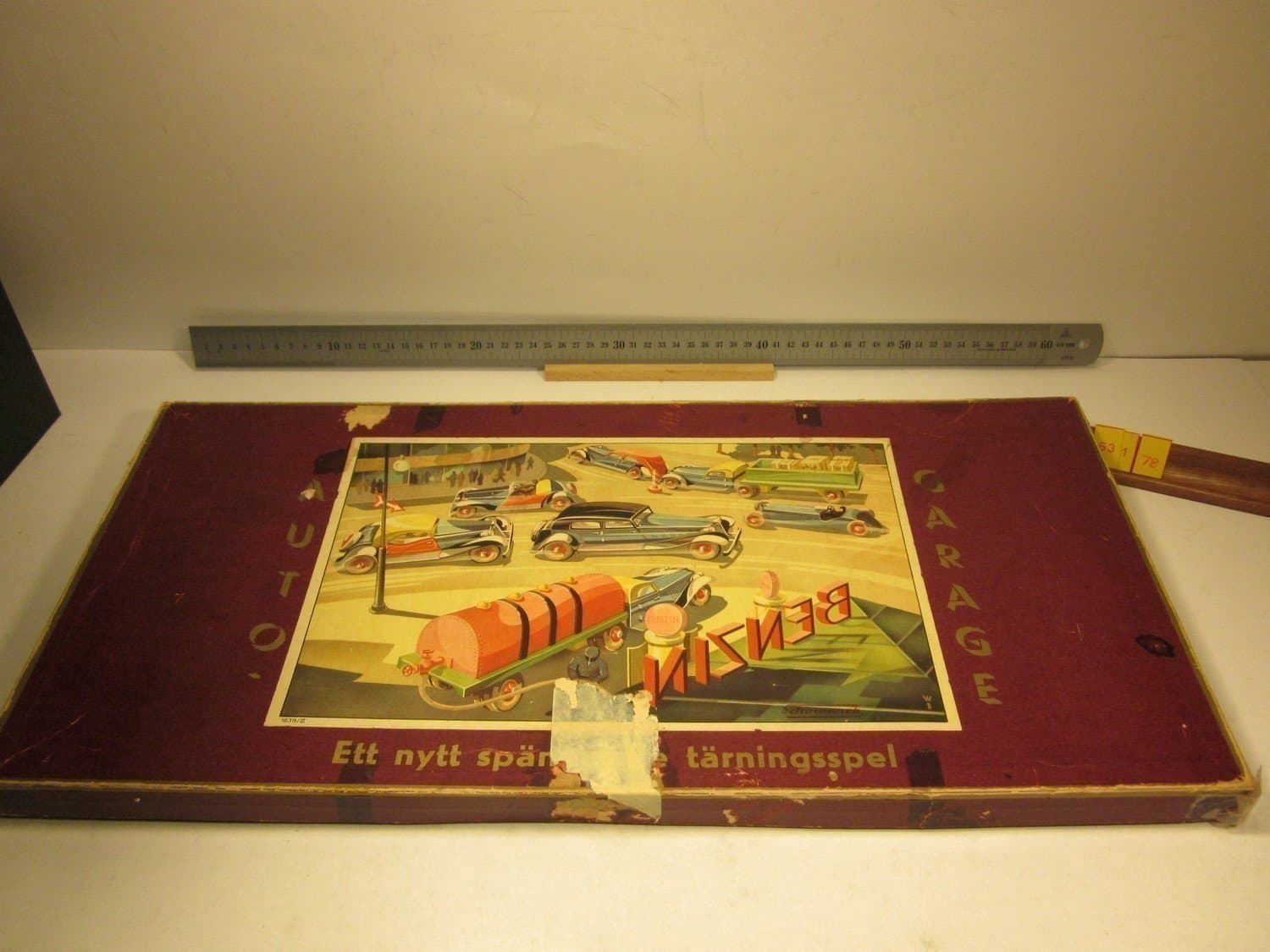 Auto-Garage, gammalt Brio spel, Kpl, versionen ...