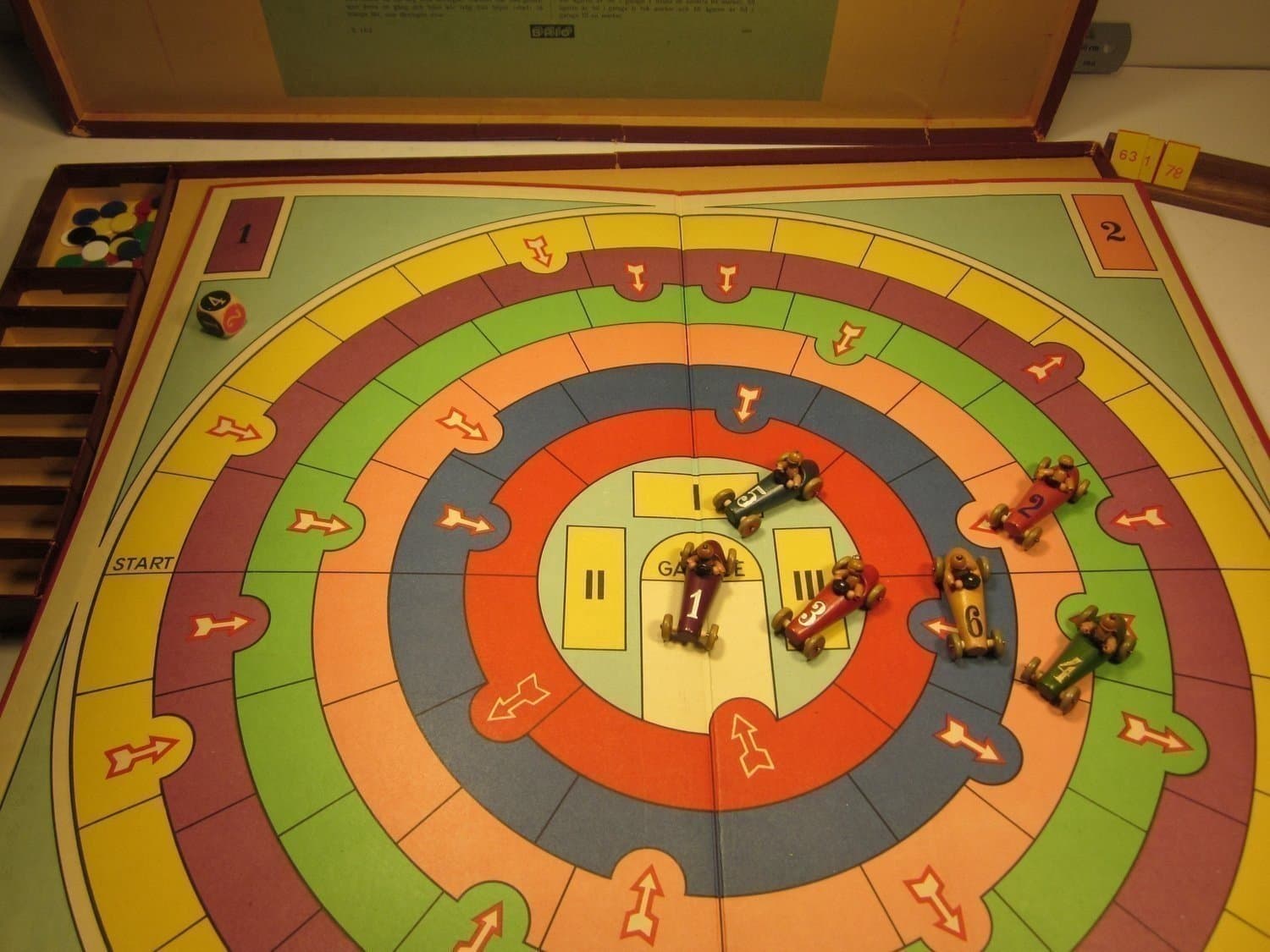 Auto-Garage, gammalt Brio spel, Kpl, versionen ...