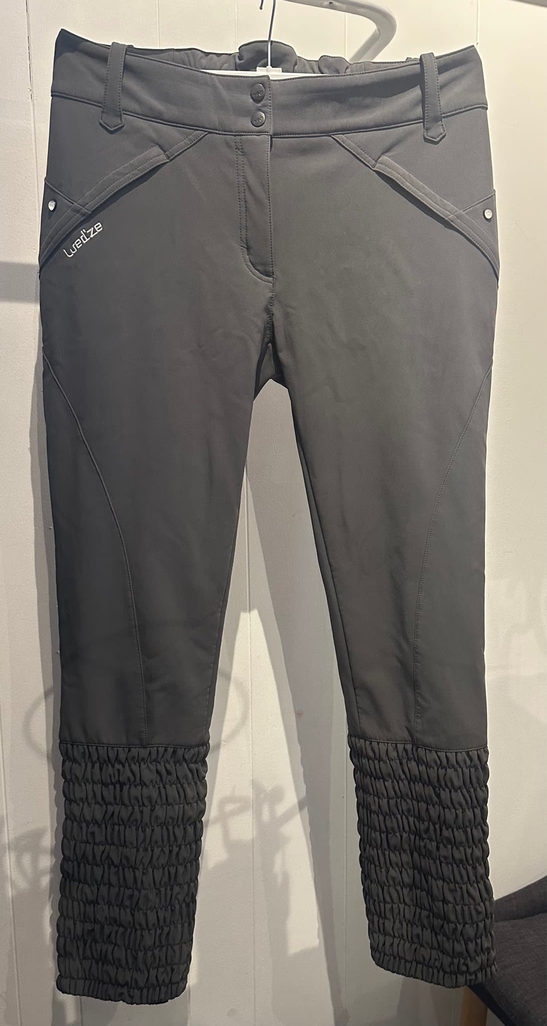 Wed'ze mörkgrå skidbyxor, storlek EUR 42