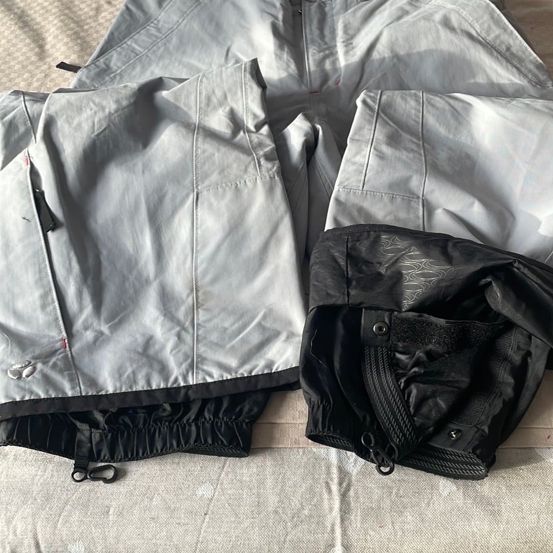 Warp Independence ljusgråa skidbyxor, storlek M