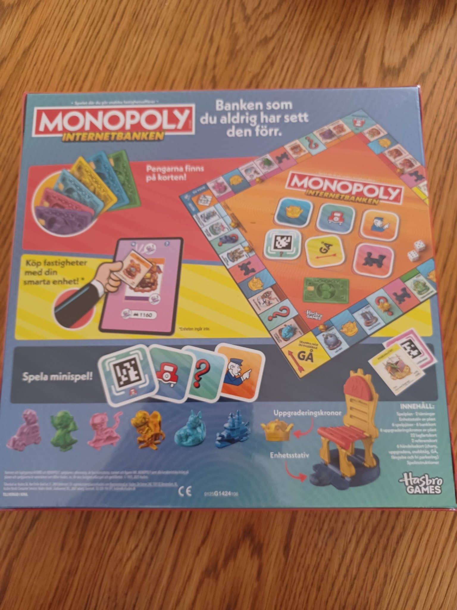 Monopoly Internetbanken Sällskapsspel..Nytt inplastat