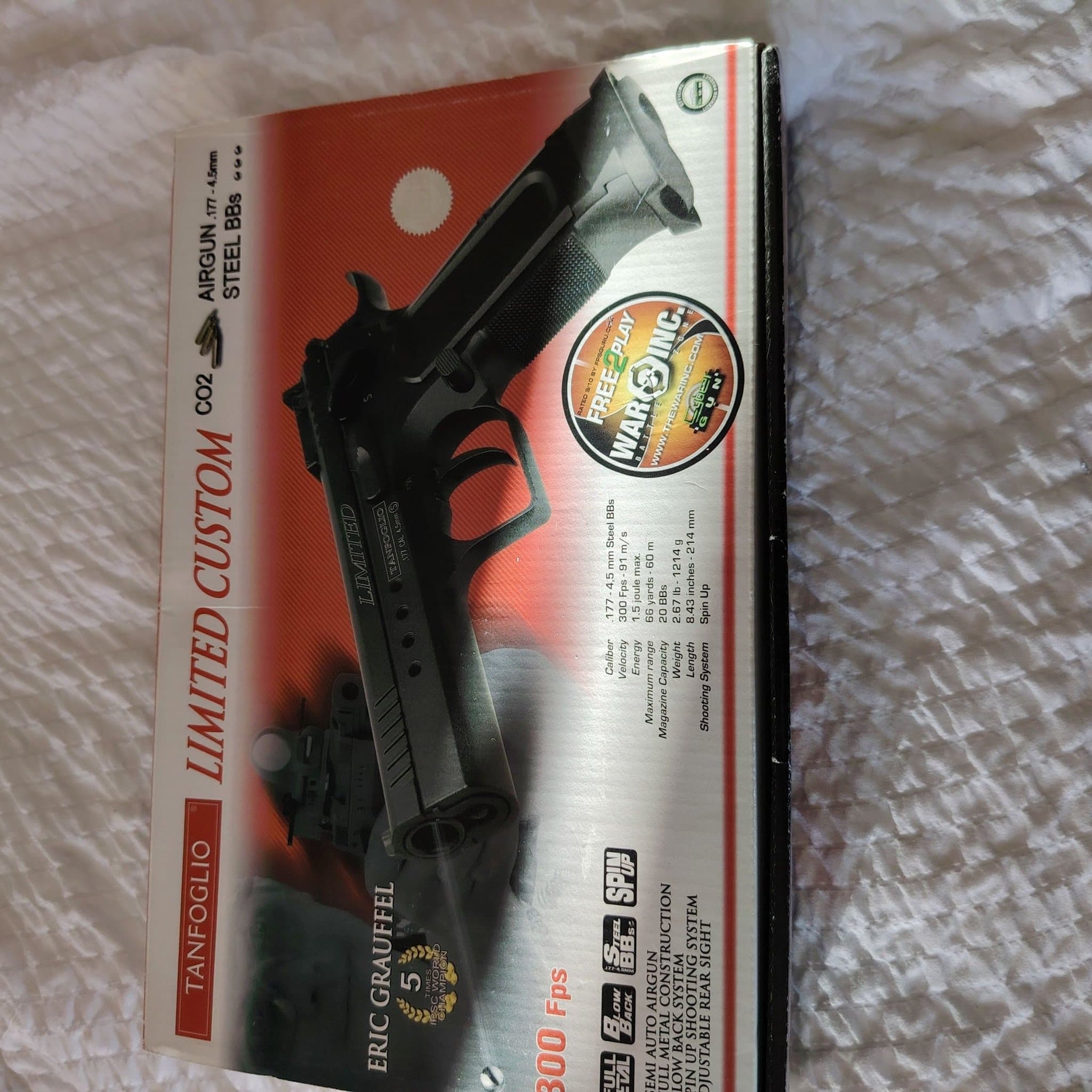 Cybergun Tanfoglio Limited Custom Gen 2 CO2 6mm Airsoftpistol