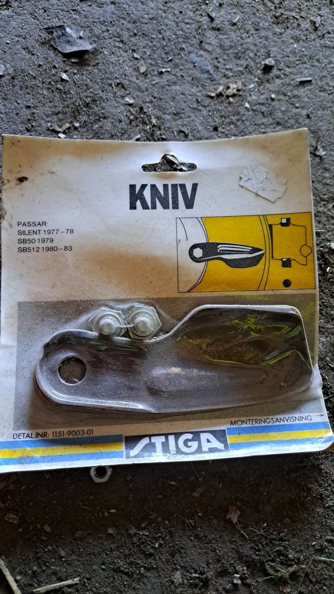 Stiga kniv till gräsklippare