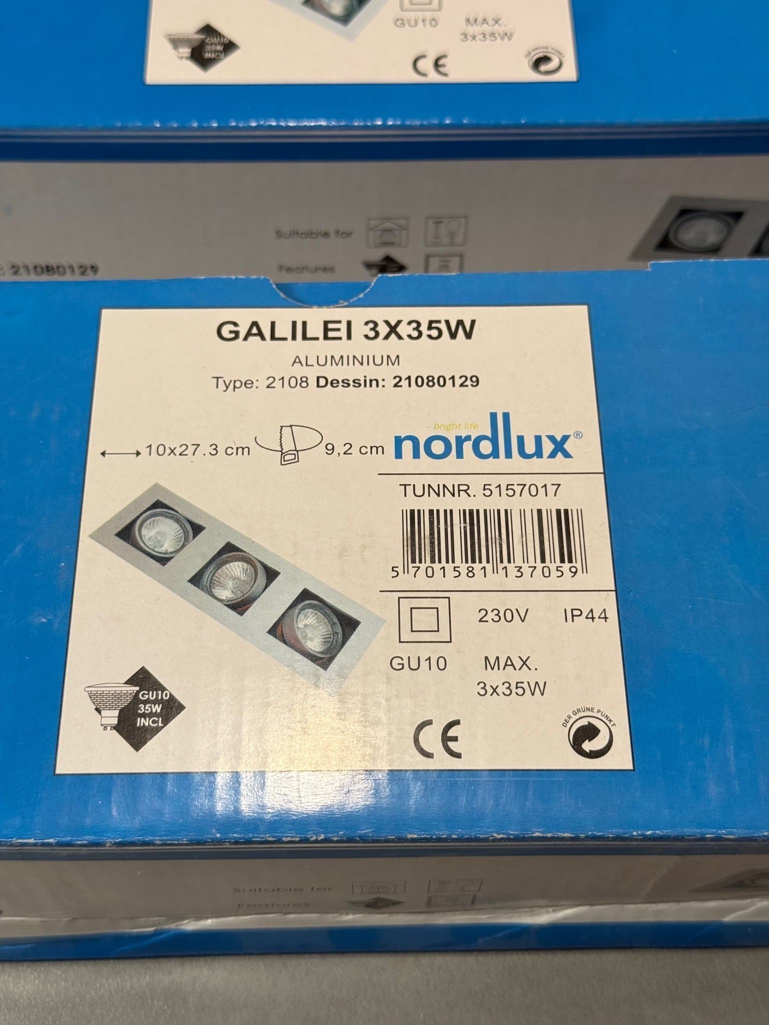 Nordlux Galilei 3x35W Aluminium