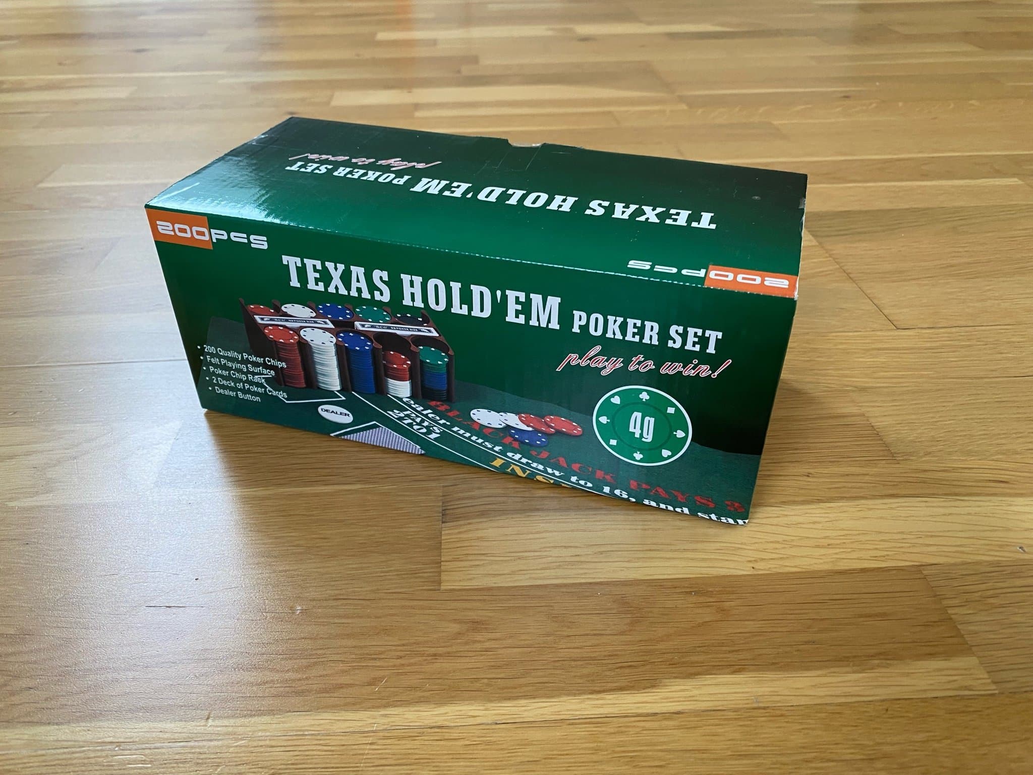 NY! OÖPPNAD! Texas Hold'em Pokerset