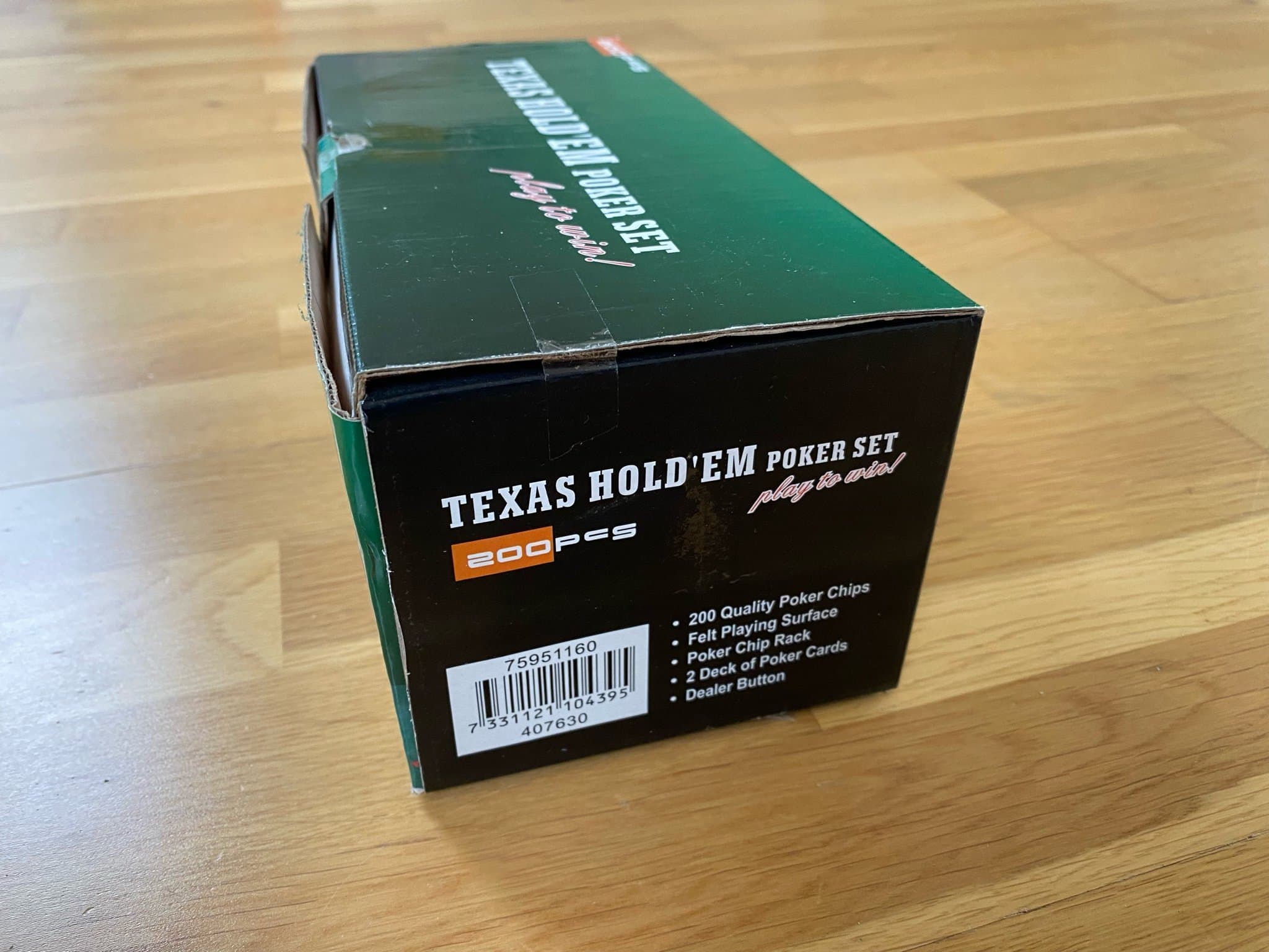NY! OÖPPNAD! Texas Hold'em Pokerset