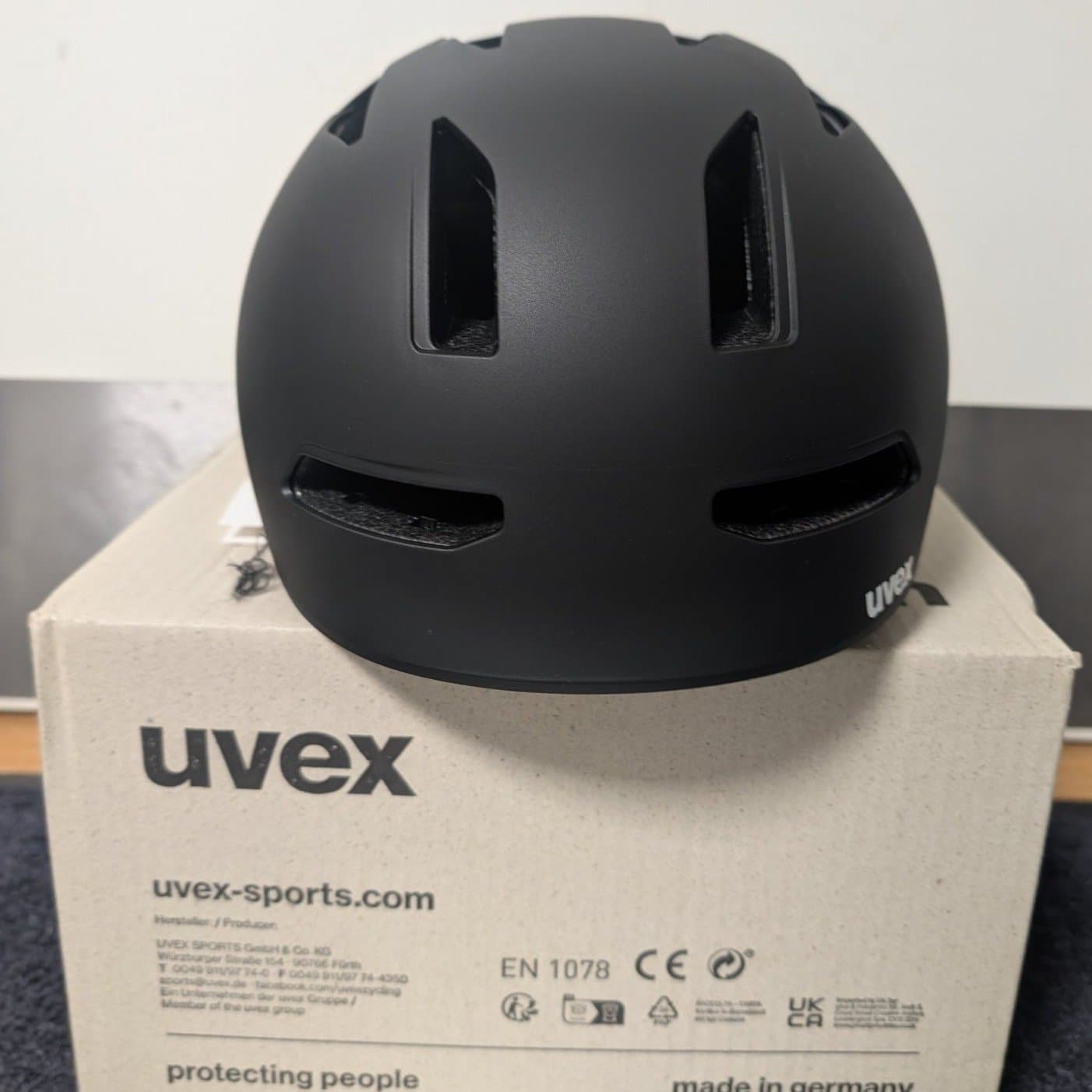 uvex urban planet LED Cykelhjälm Matt Black - Storlek L (58-61 cm)