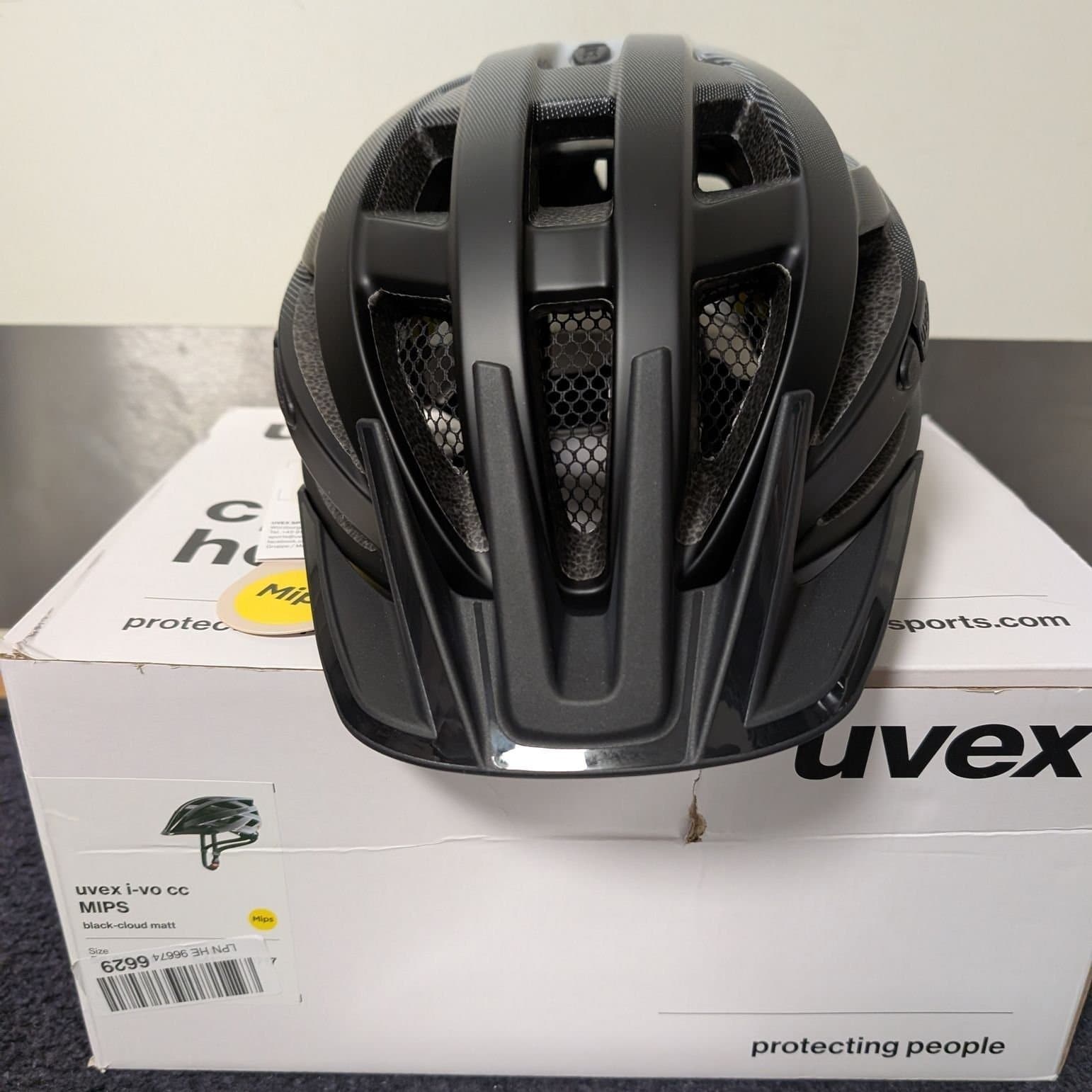 uvex i-vo cc MIPS Cykelhjälm Black-Cloud Matt - Storlek M/L (56-60 cm)