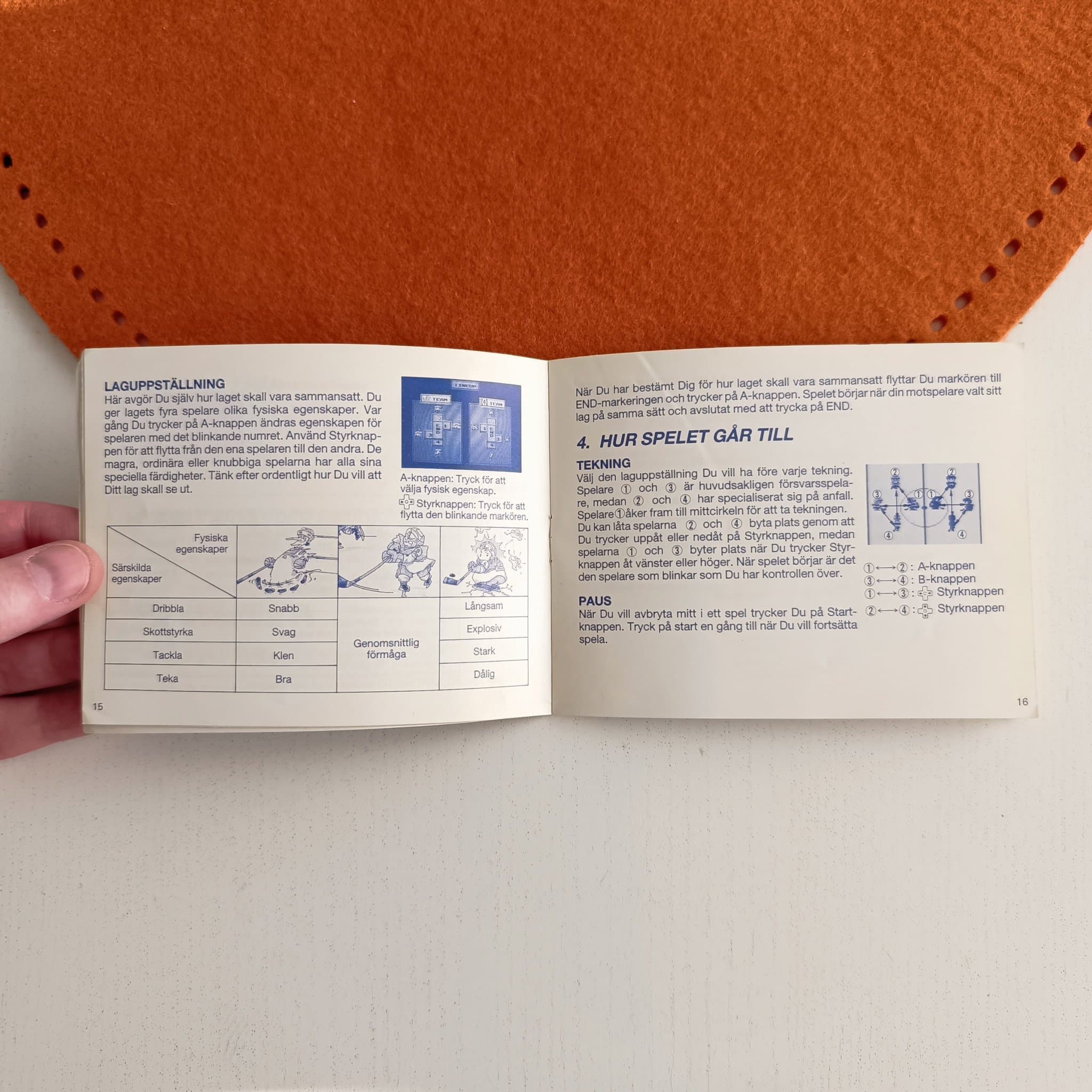 ICE HOCKEY + Svensk Manual (SCN) - Nintendo NES (Rengjort & Testat)