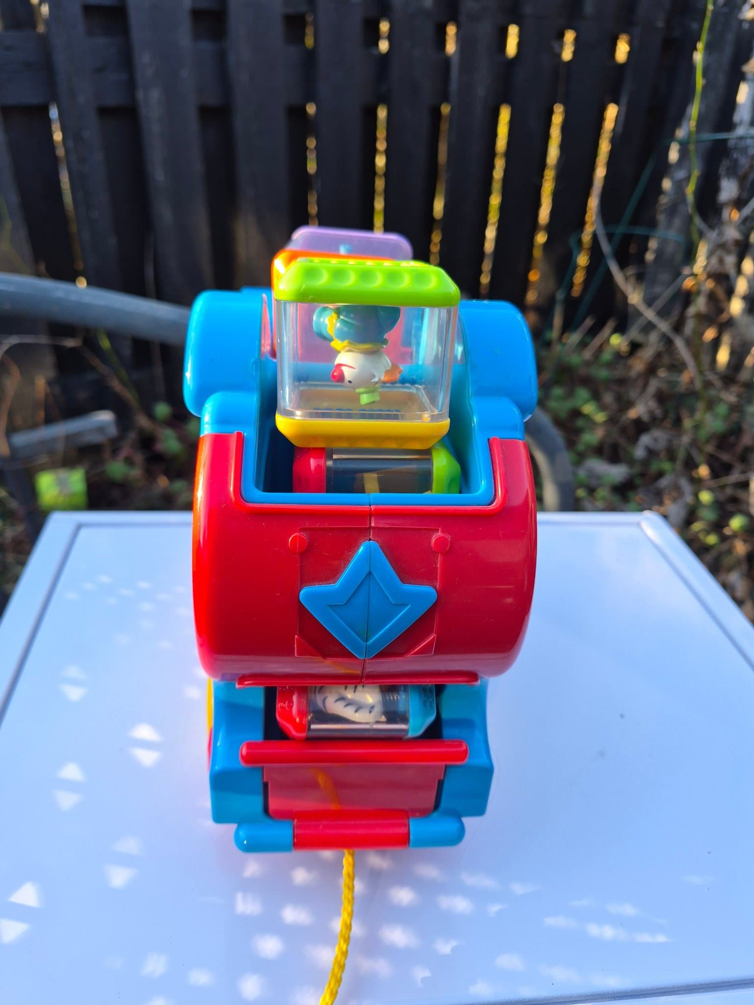 Vintage Fisher-Price elefant med klossar med musik