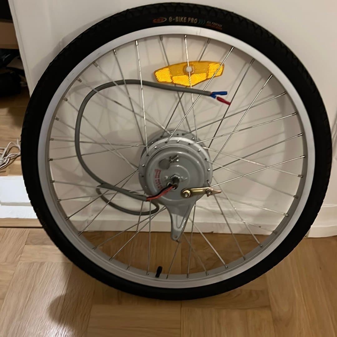 Elcykelhjul med motor