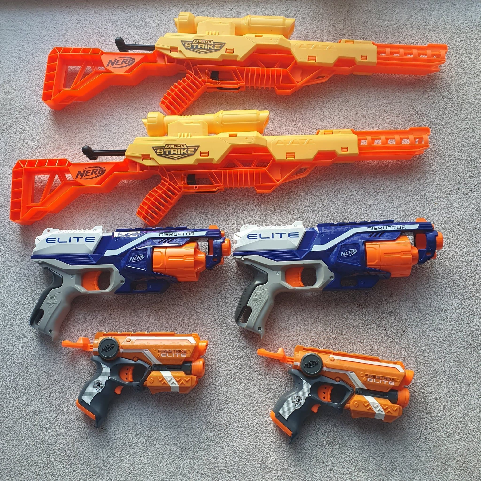 Nerf guns samling leksaksvapen, väst, glasögon