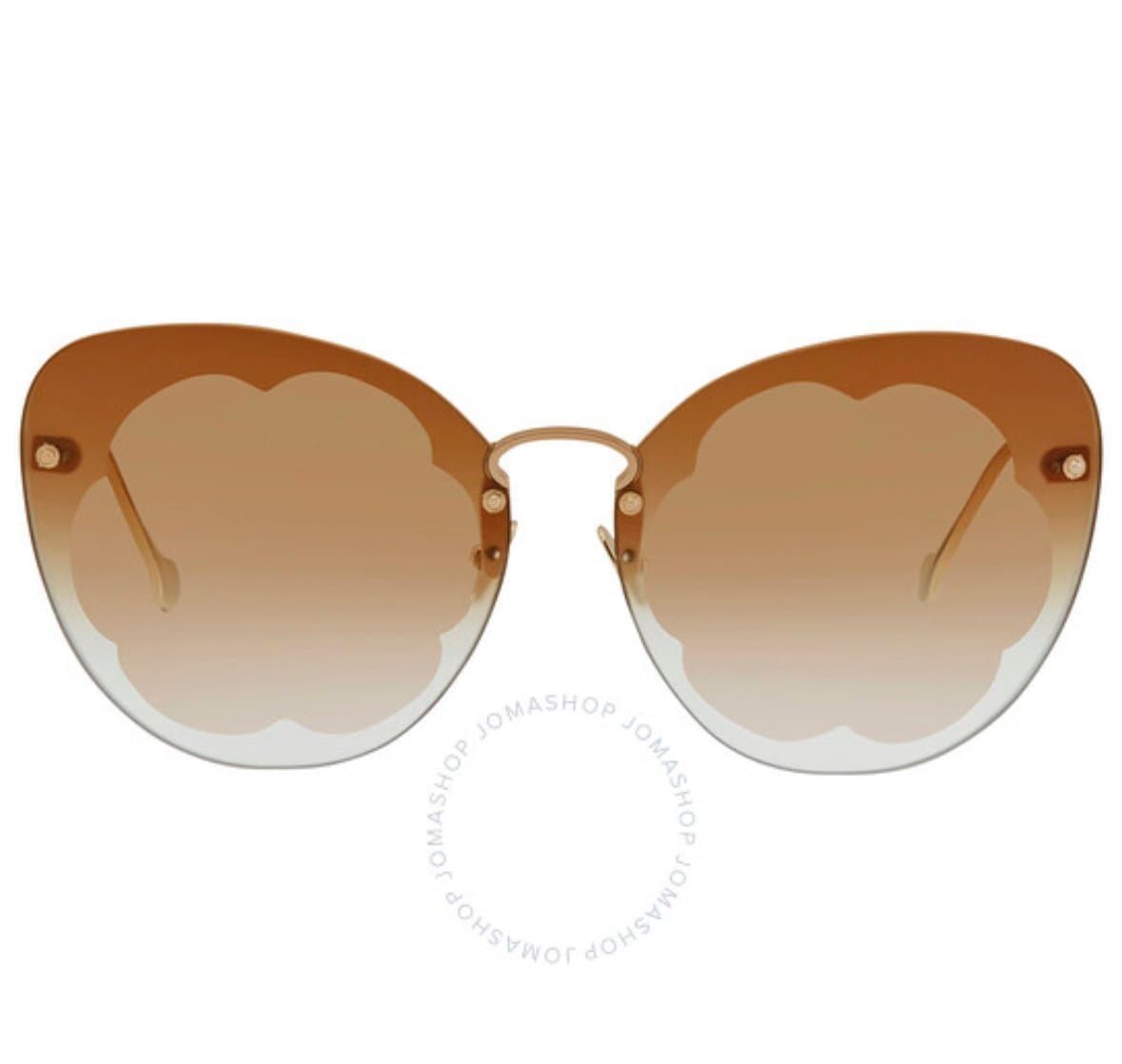 NYA Salvatore Ferragamo SF178S “Fiore” mörk sandström – Oanvända!