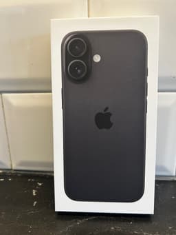 iPhone 16 128 GB svart | OÖPPNAD | HELT NY