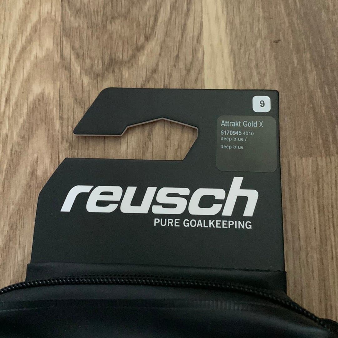 Ny Reusch Målvaktshandskar Attrakt Gold X size 9
