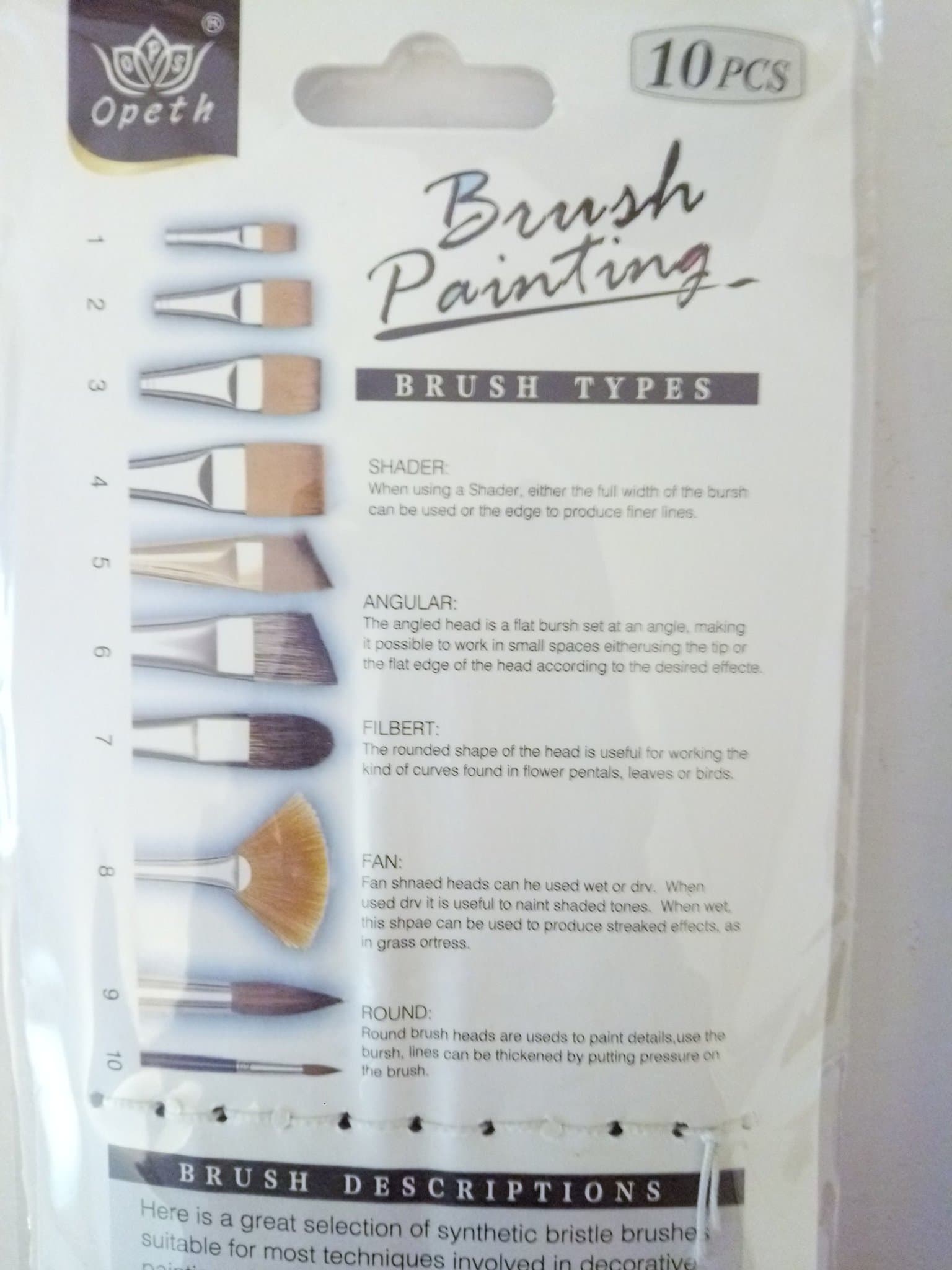 TVÅ SET PENSLAR FÖR MÅLERI - OLJA AKRYL AKVARELL - HELT NYA - TOTALT 20 STYCKEN