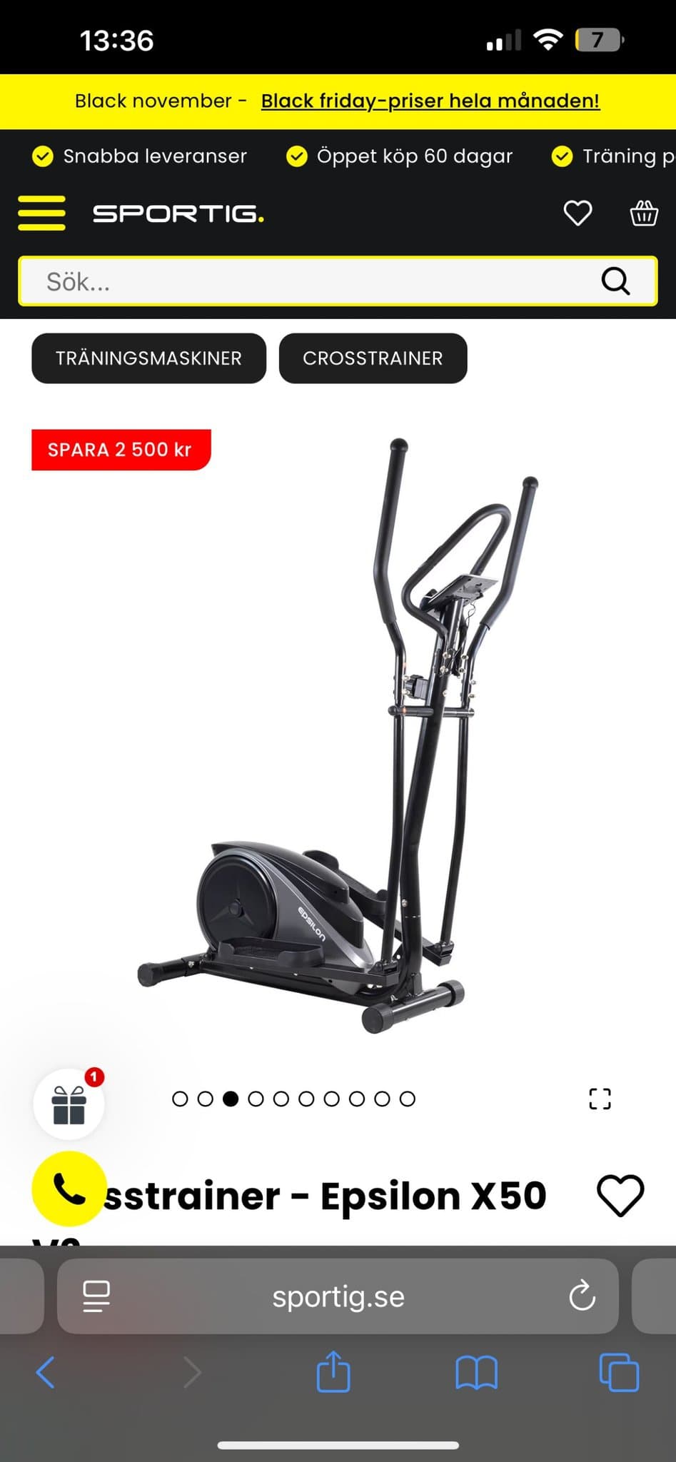 Crosstrainer - Epsilon X50 V2