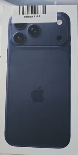 Apple iPhone 17 Pro oöppnad