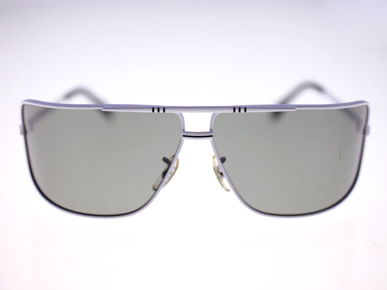 Vintage 'Hip-Hop' style 1980s wraparound sunglasses for men-Model 3594E-26g