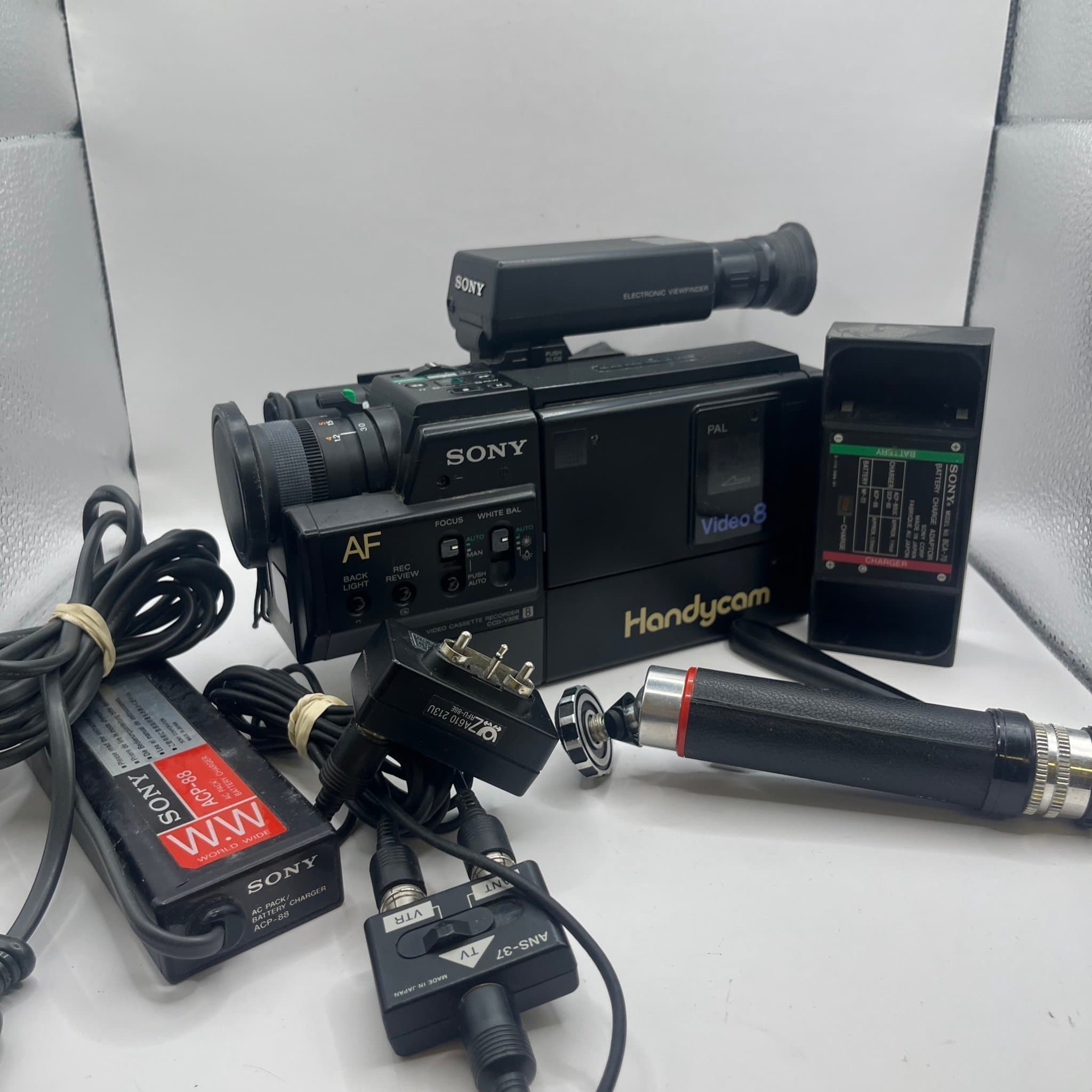 Sony svart videokamera