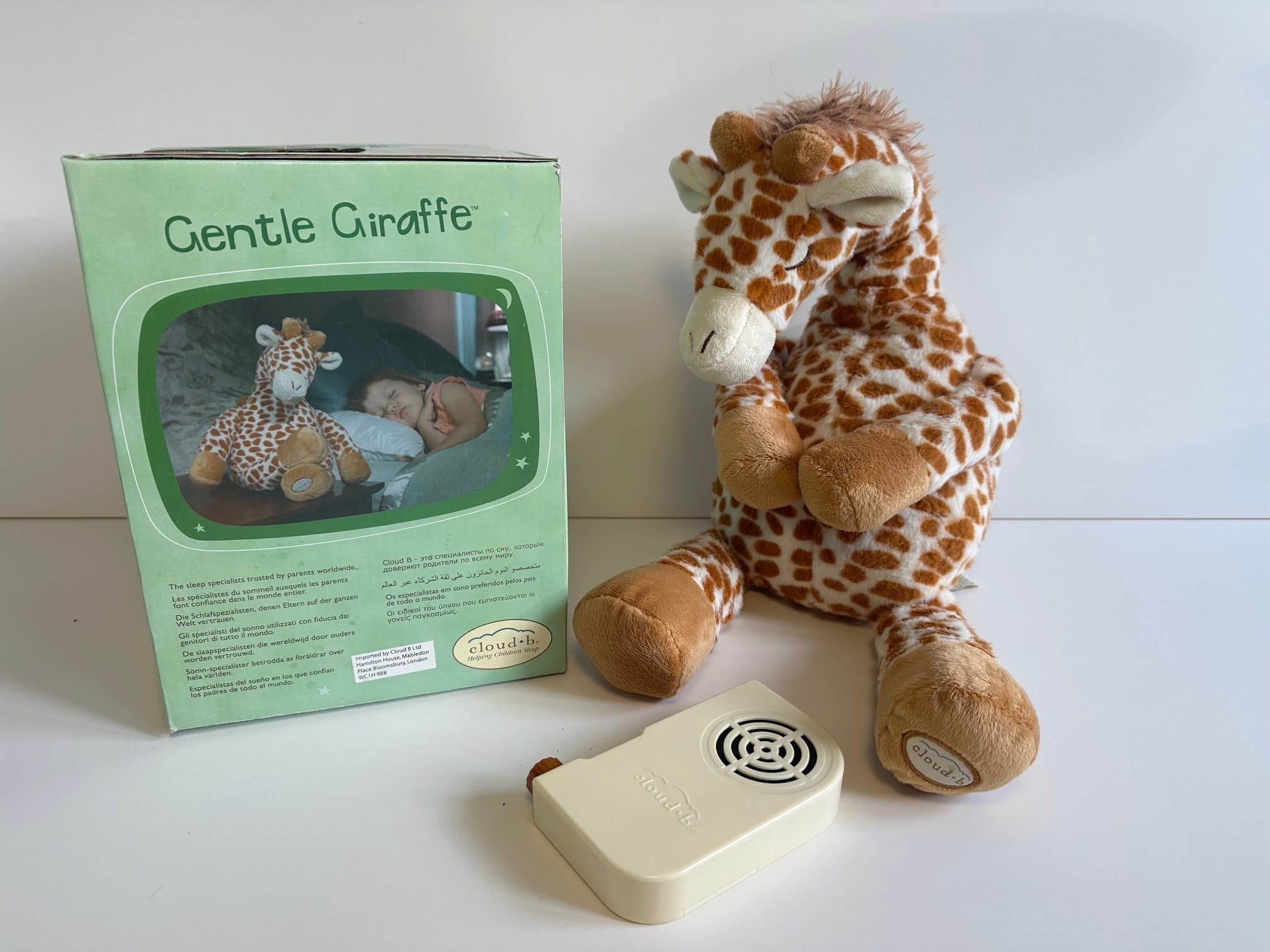 Mjukisdjur Giraff med ljuddosa ca 40 cm