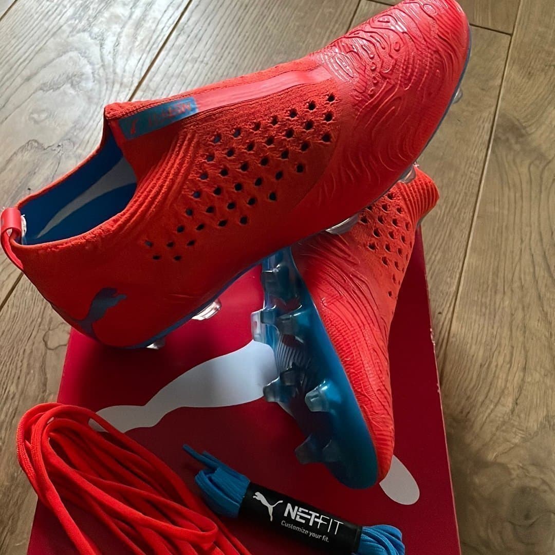 PUMA FUTURE 19.2 NETFIT FG/AG POWER UP - RED BLAST/BLÅ