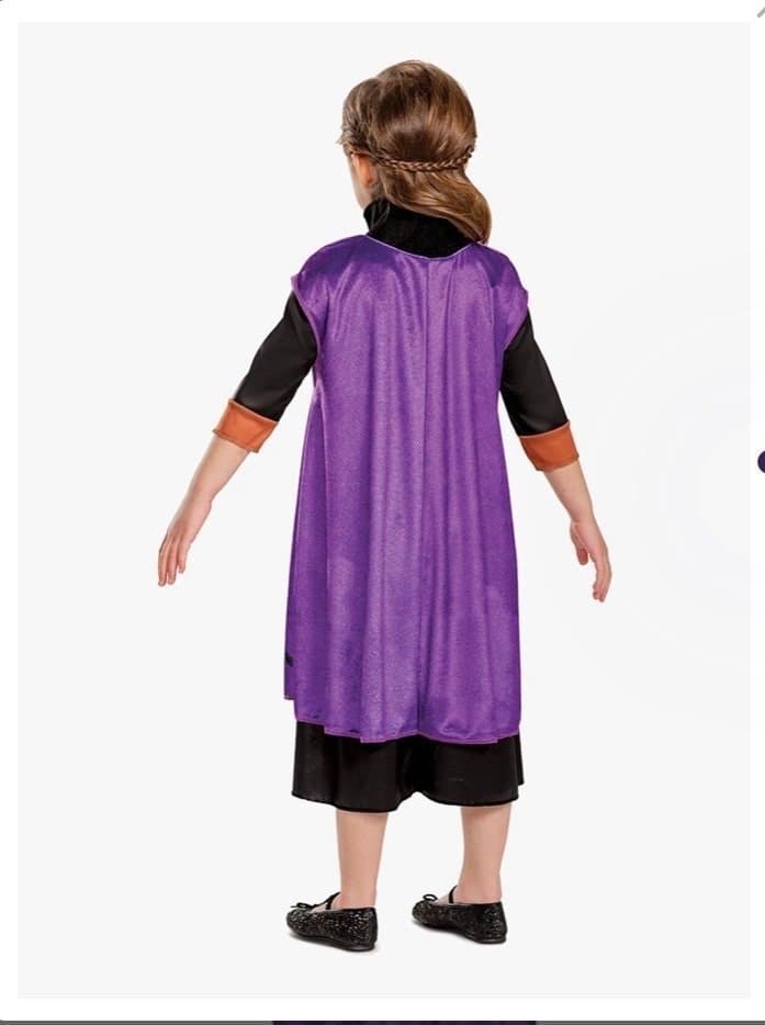 Fastelavnsdräkt Disney Frozen2 Anna, brun kjol