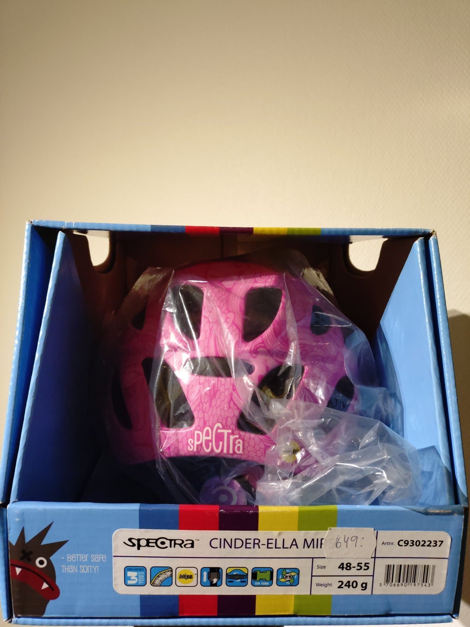 Spectra Cinder-Ella barnhjälm MIPS, storlek 48-55