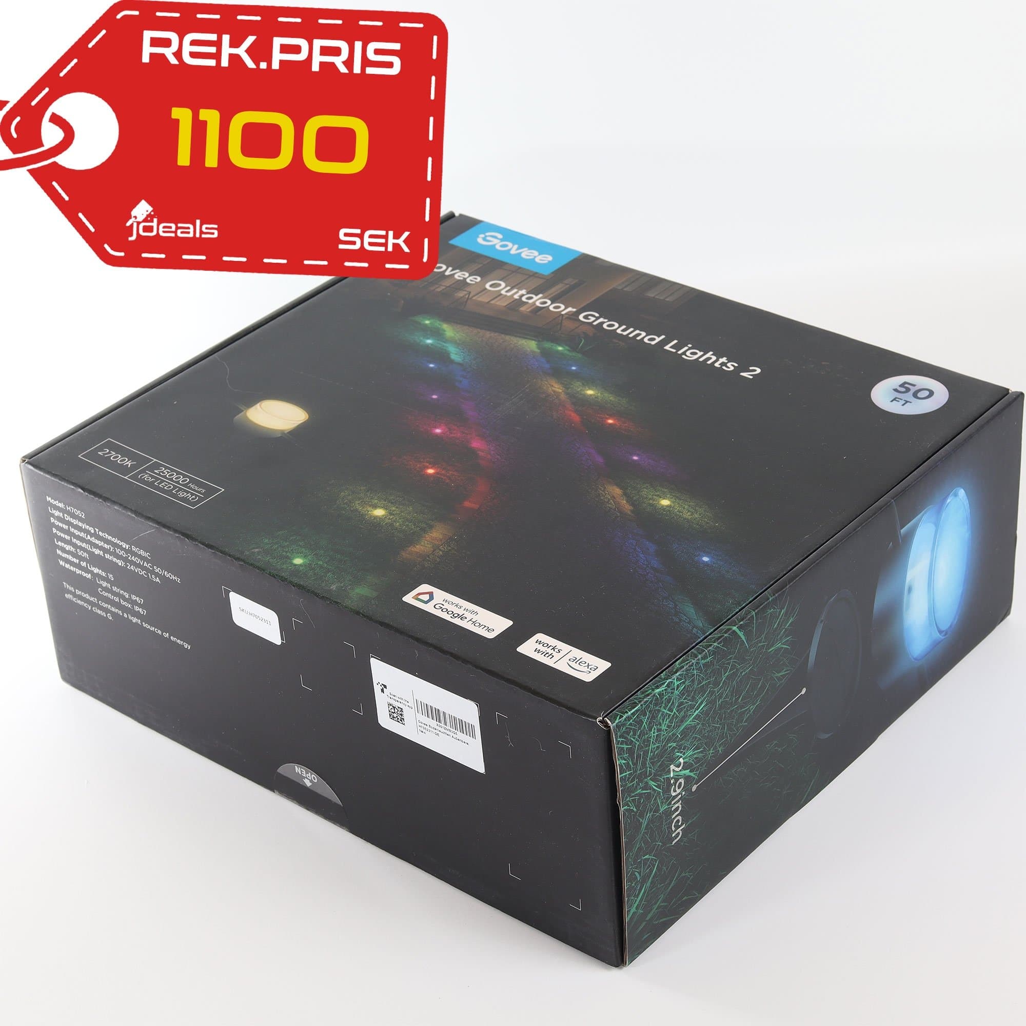 Govee Outdoor Ground Lights 2 – 15m RGBIC Trädgårdsbelysning 15-Pack