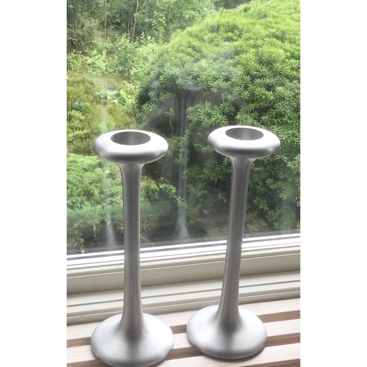 IKEA. Modell Kägla. 2 ljusstakar. Design Carl Öjerstam Ljusstakar för värmeljus.