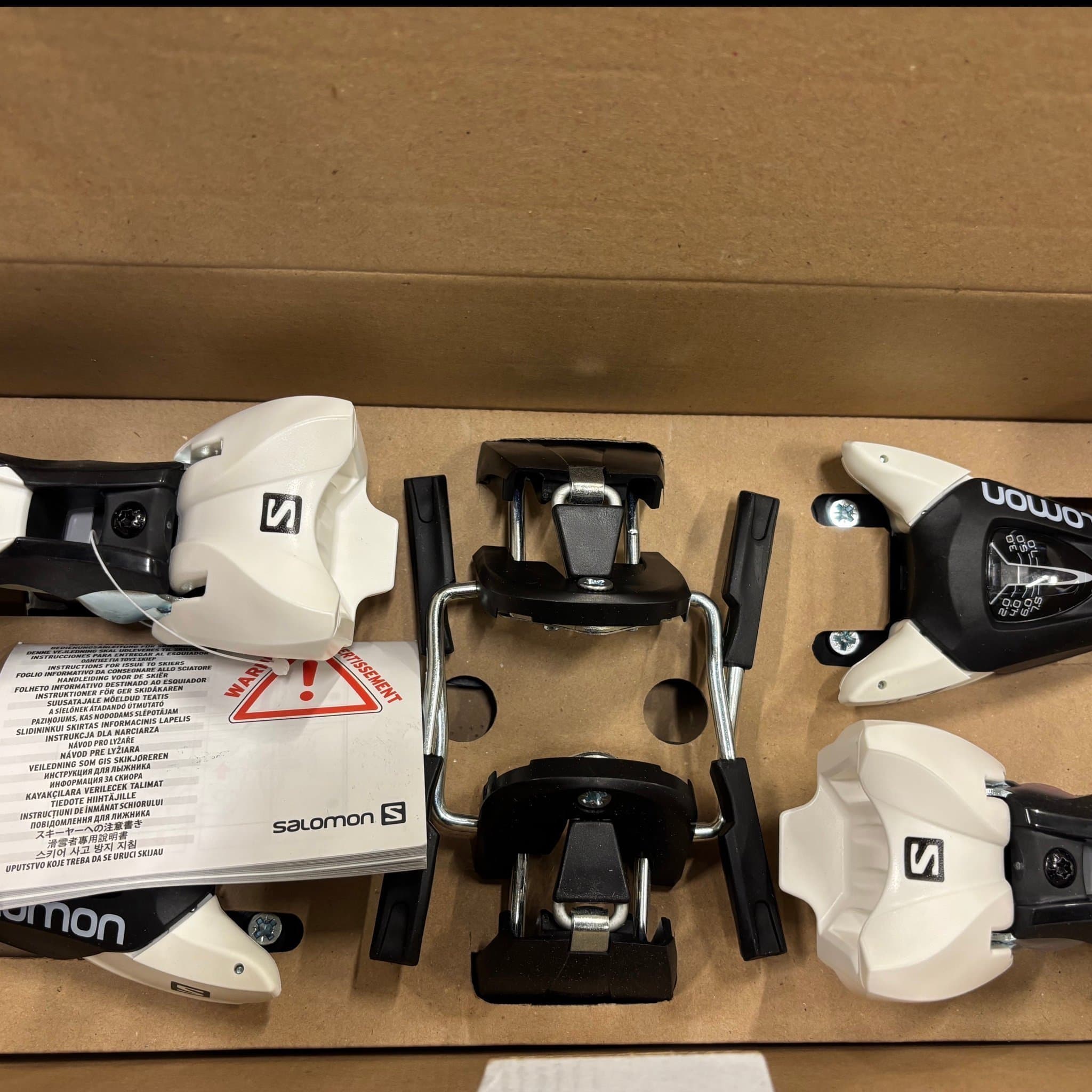 Salomon NL 7 junior Skidbindningar - Black/White