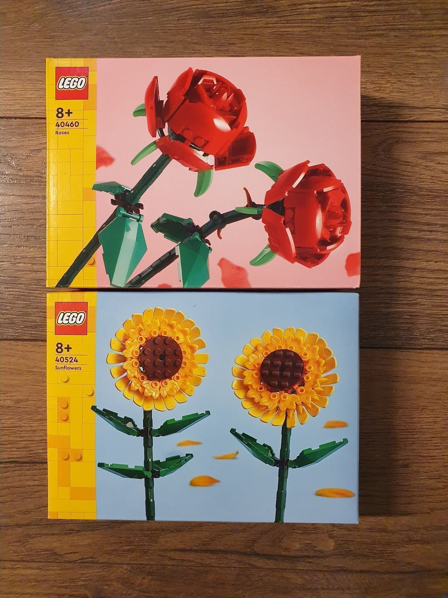 Helt Nytt Lego 40460 Rosor samt 40524 Solrosor Rumsdekoration, NY & OÖPPNAD