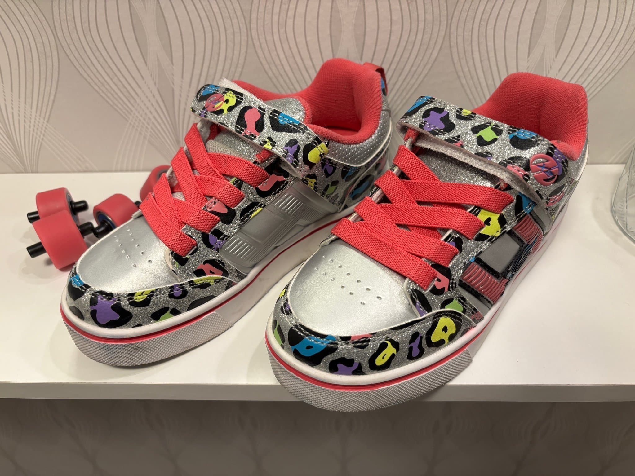 Heeleys Bolt Plus X2 Rullskor, Silver Multi, Storlek 33