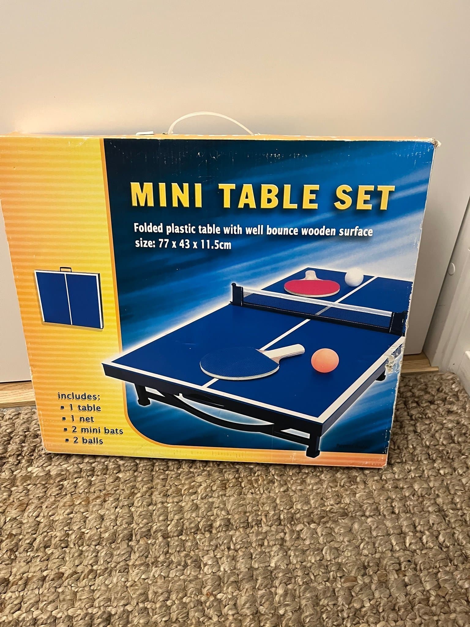 Mini vintage retro Bordtennisbord bordtennis Set