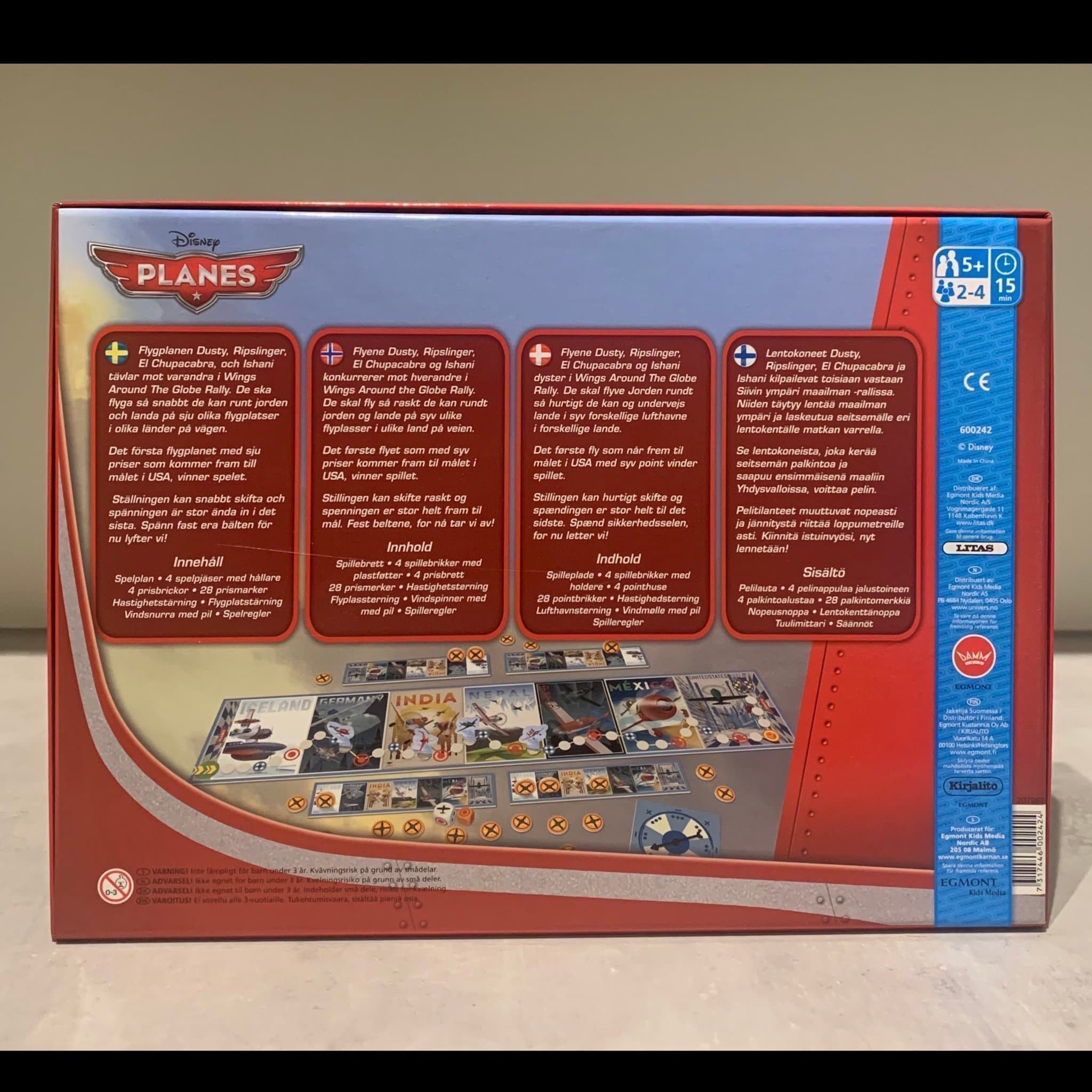 Disney Planes / Flygplan - Brädspel- Wings Around The Globe Rally. Helt nytt!