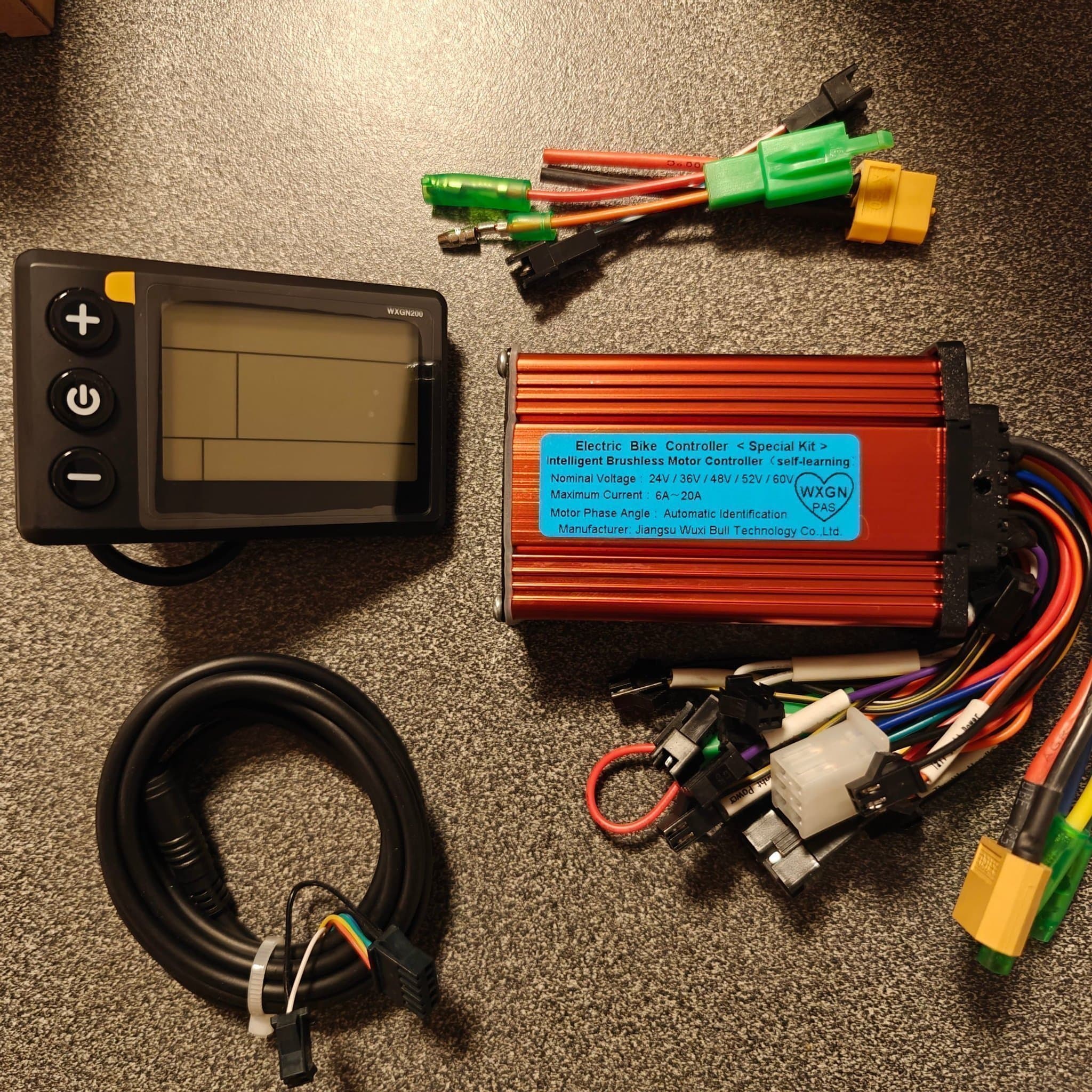 E-bike LCD WXGN200 & Controller 100-400w