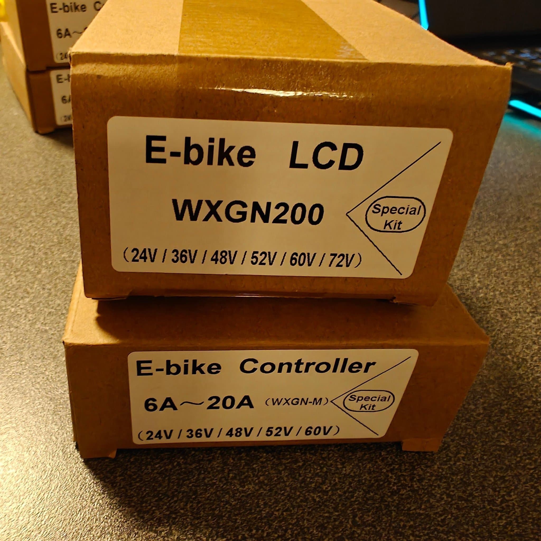 E-bike LCD WXGN200 & Controller 100-400w