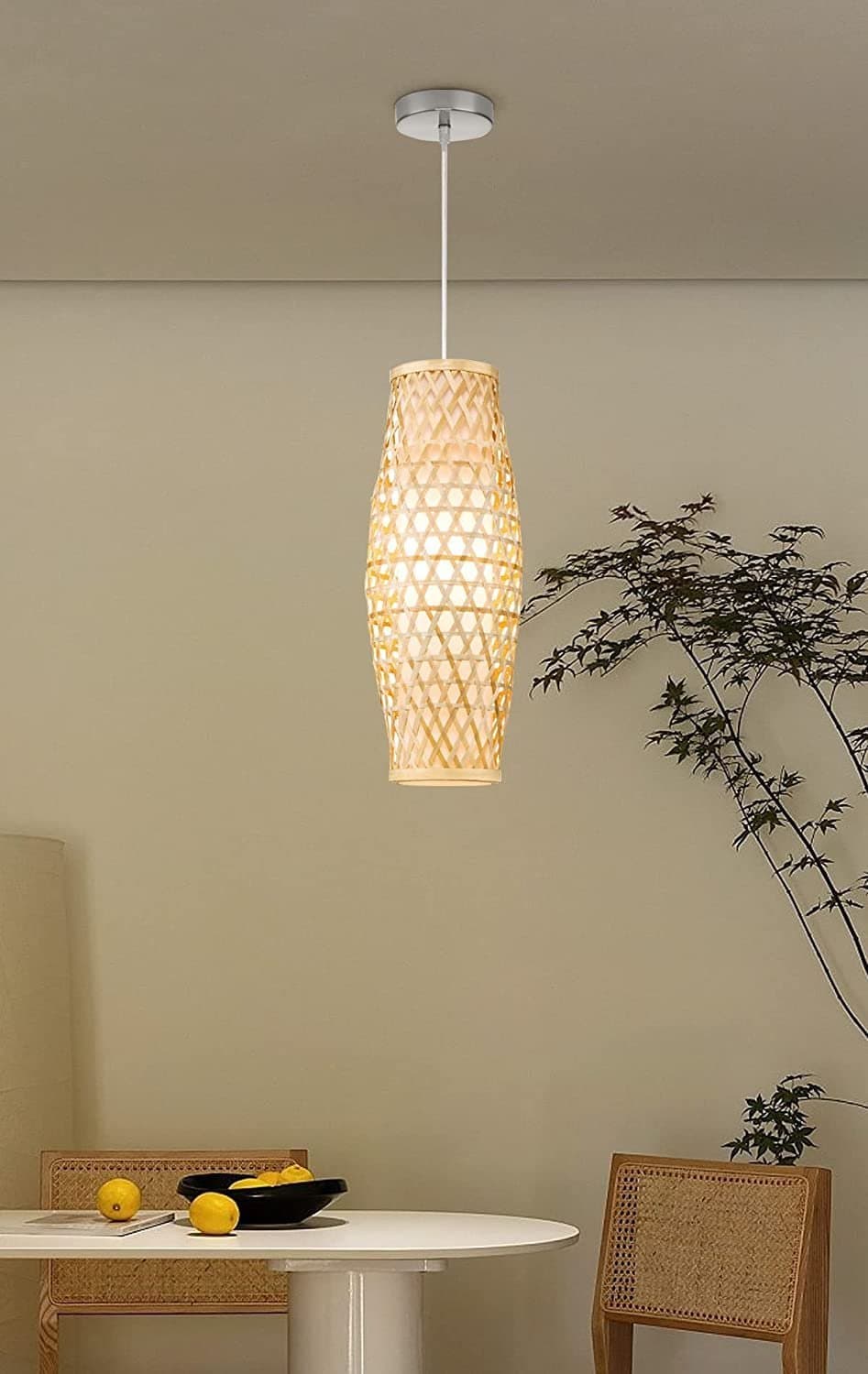 Helt ny - Taklampa i bambu