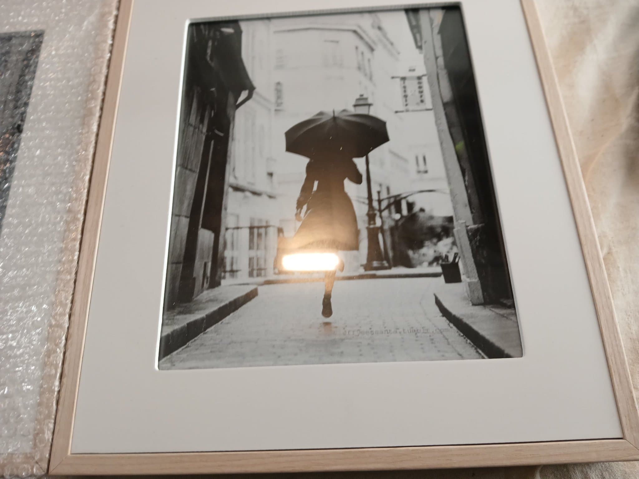 Innrammede svart-hvitt kunstbilder – moderne veggdekor (2 stk)