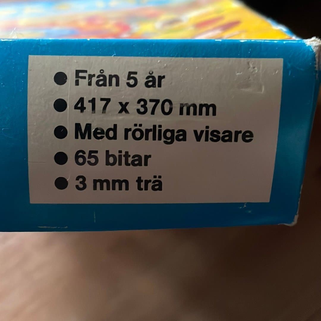 KLOCKAN Trä-pussel vintage