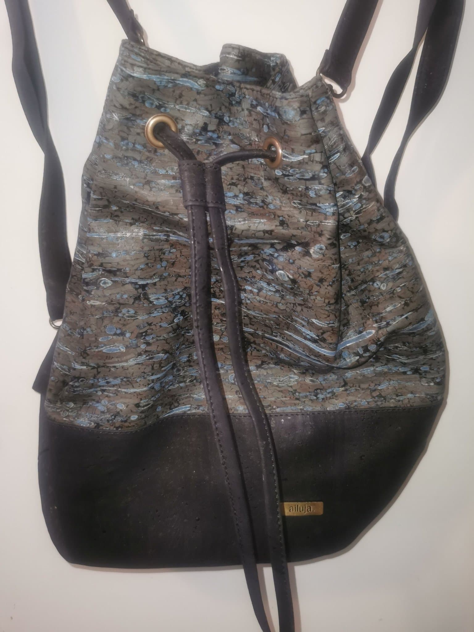 Ryggsäck i kork ny Ailuja väska unik