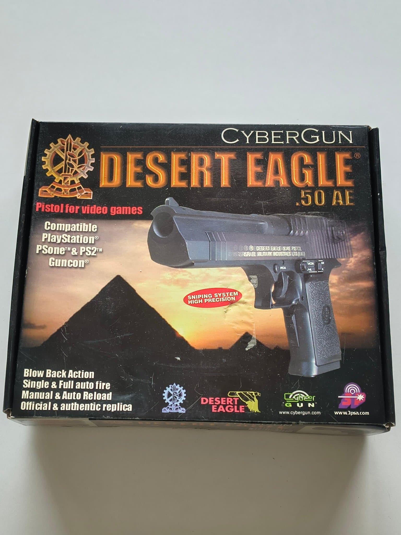 Cybergun Desert Eagle .50 AE Light Gun – PS1/PS2/PC – Original boks – Fungerer