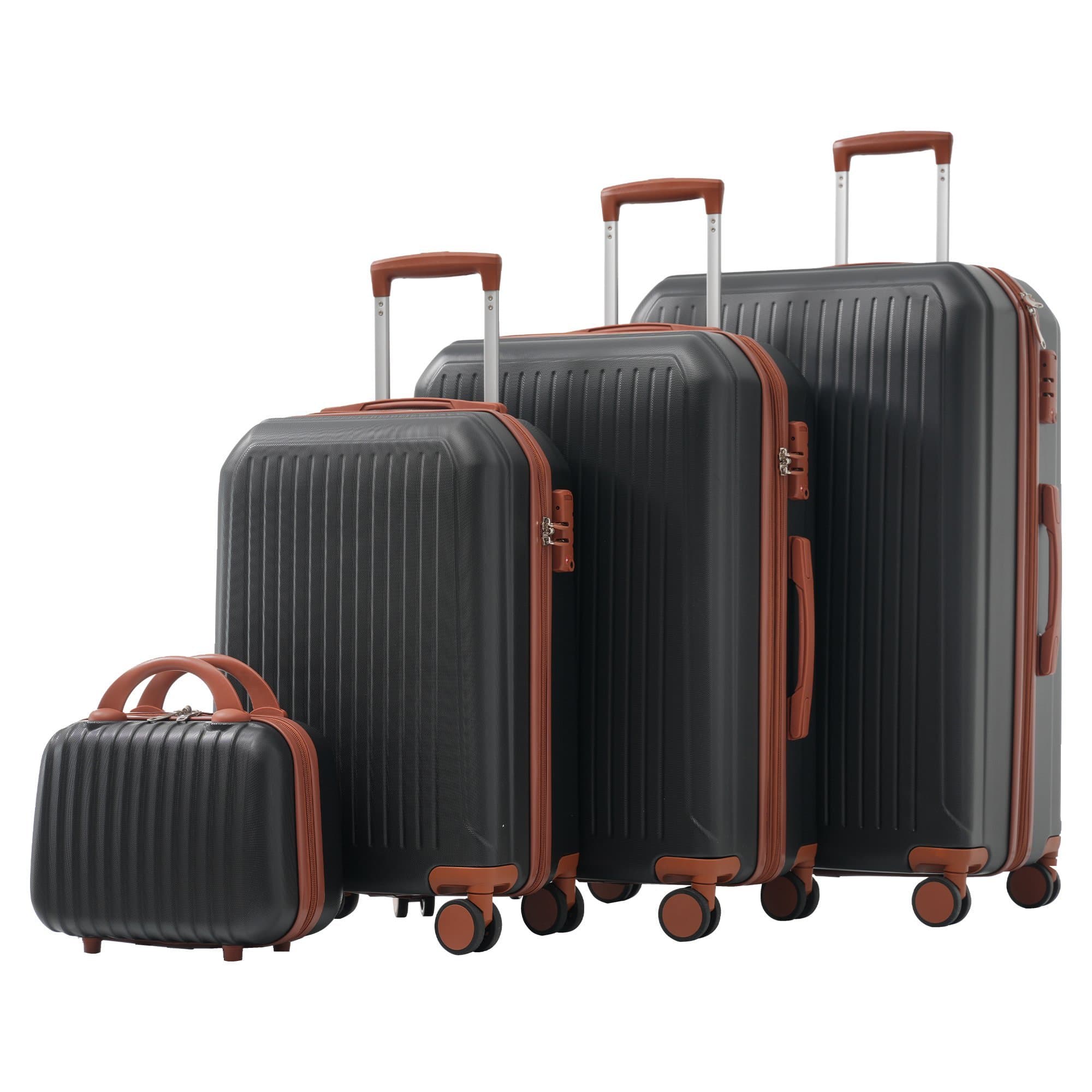 Suitcases (14 inches + 20 inches + 24 inches + 28 inches) – With metal handles